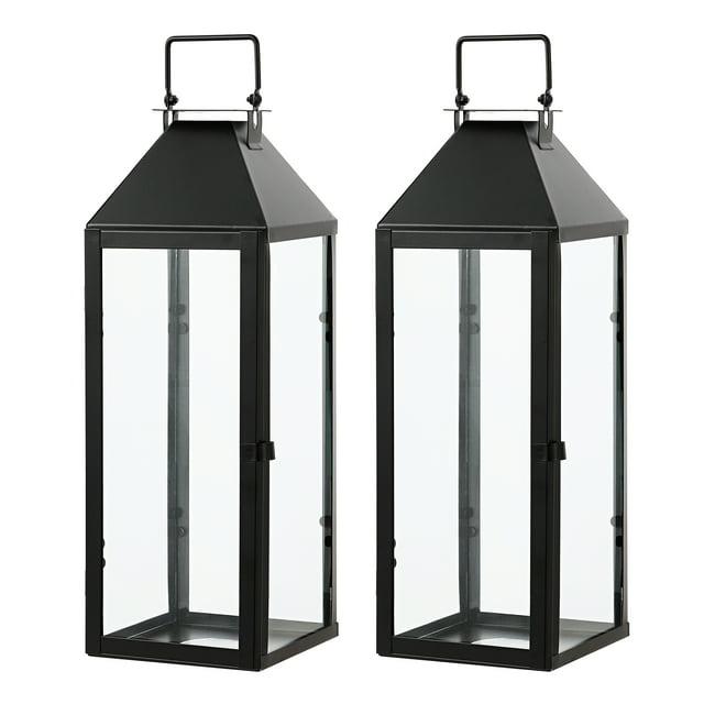 Safavieh Ruane 17.5'' No Power Source Required / Manual Outdoor Lantern (Set of 2)