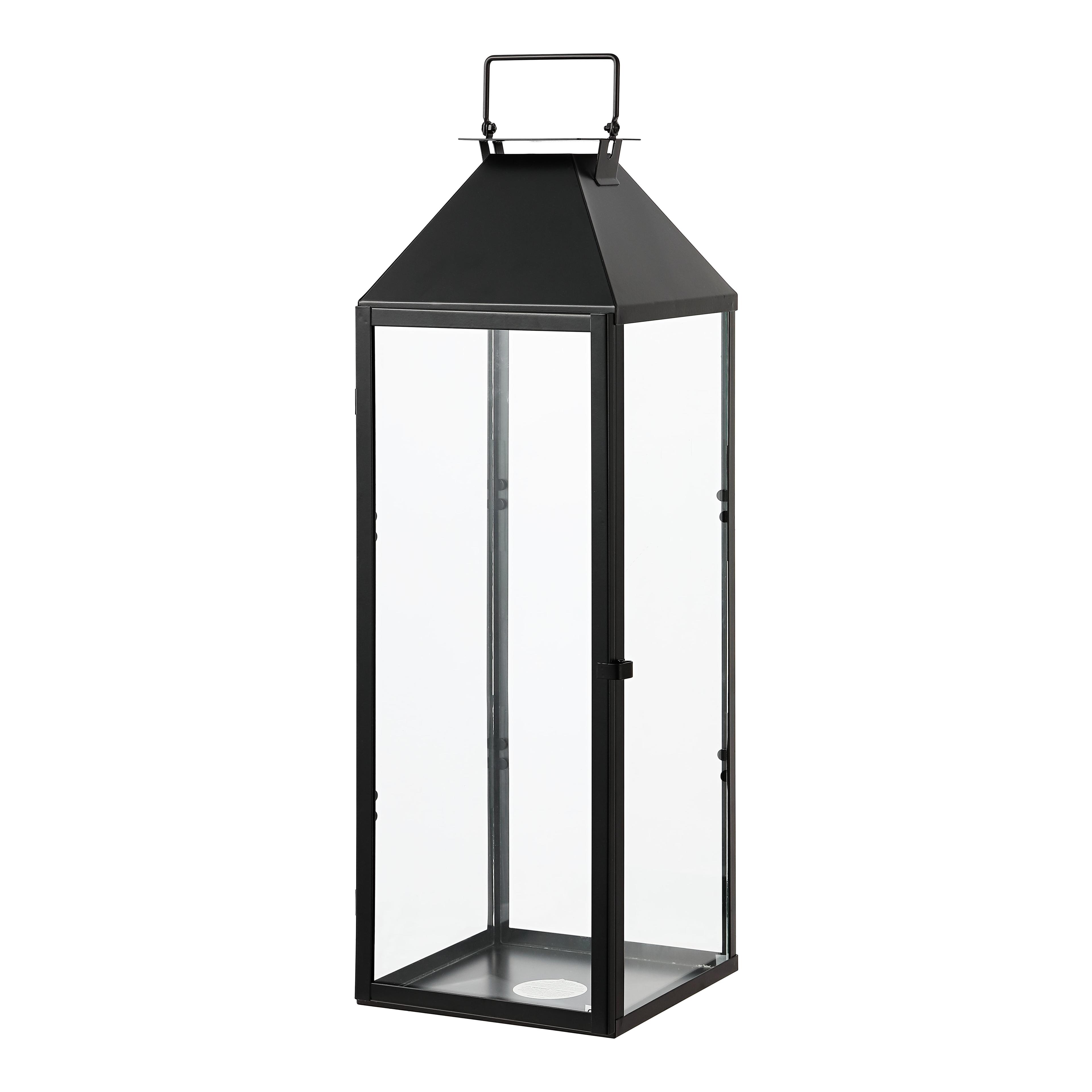 Ruane Black Metal 26" Outdoor Candle Lantern