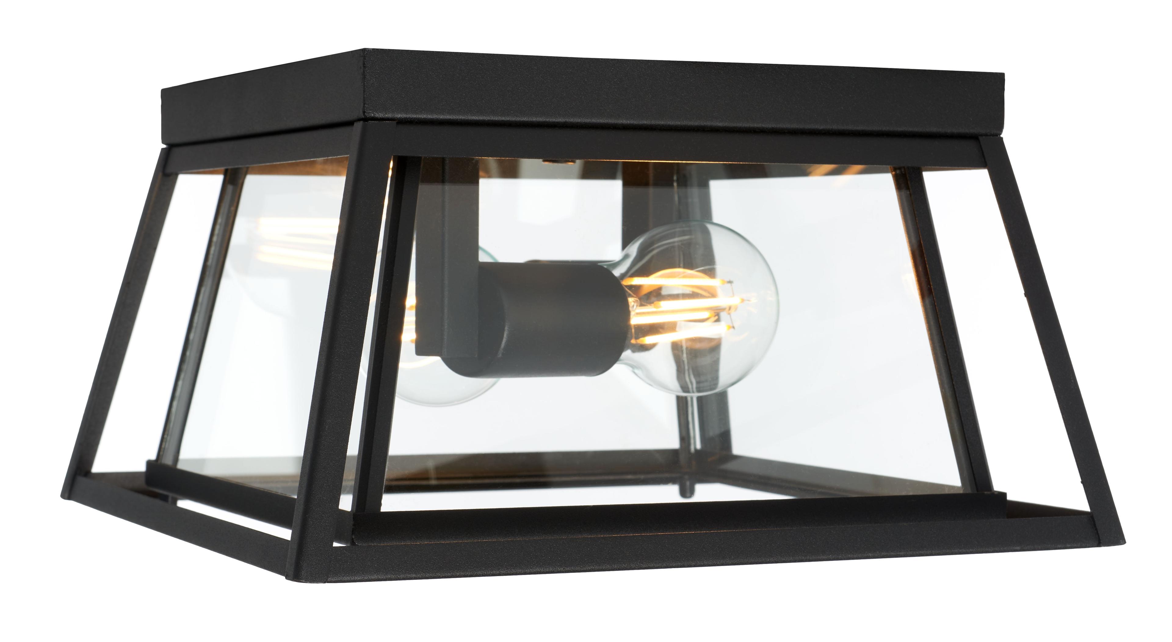 Rydler Black 1 - Bulb Outdoor Flush Mount