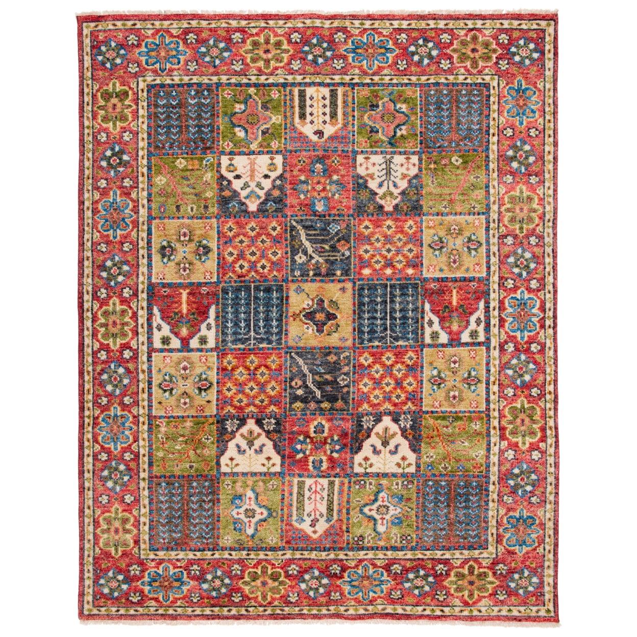 Safavieh Samarkand Hand Knotted 70% Wool And 30% Cotton Southwestern Rug