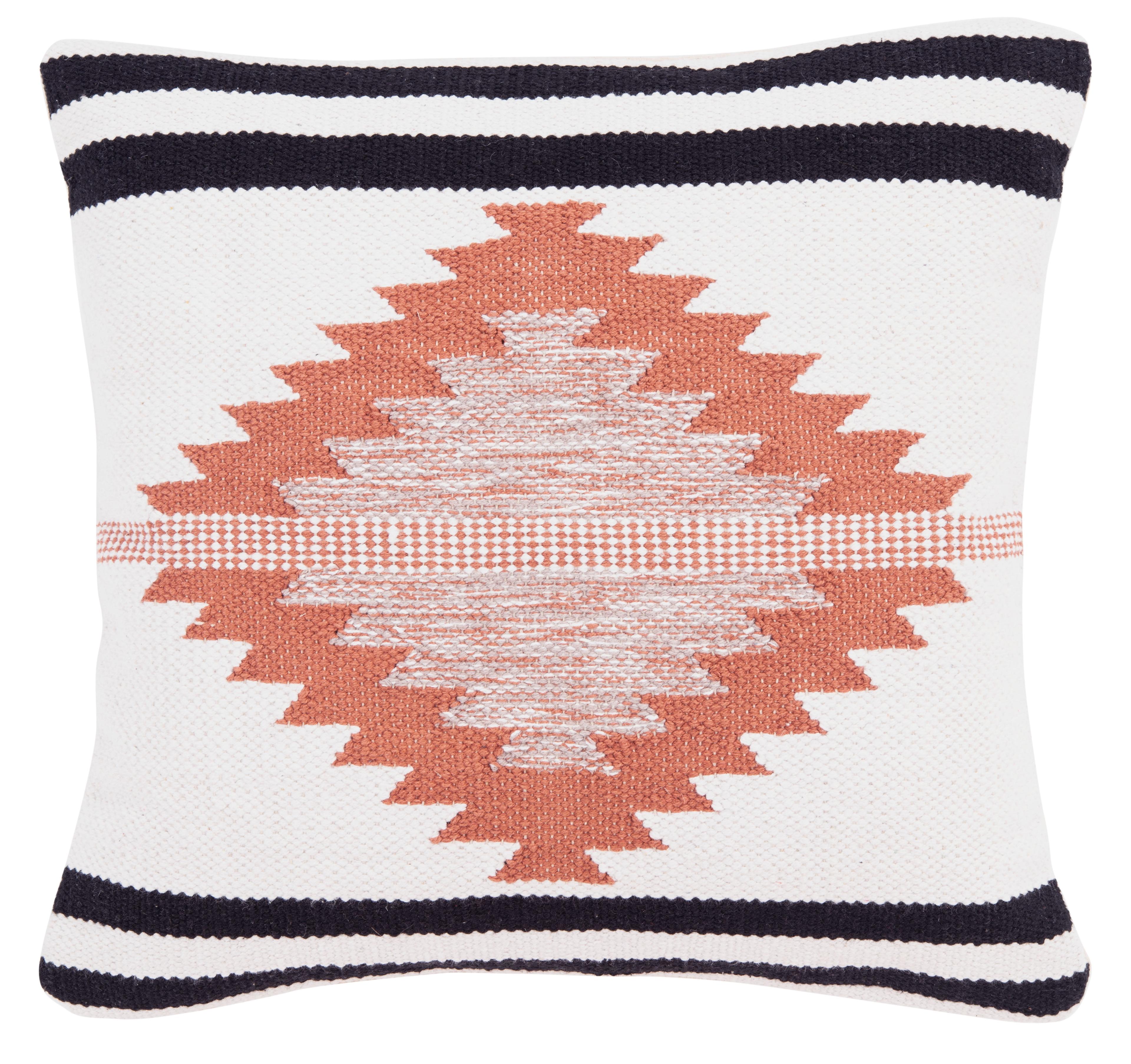 Rustic Multicolor Cotton Southwestern Accent Pillow 20"