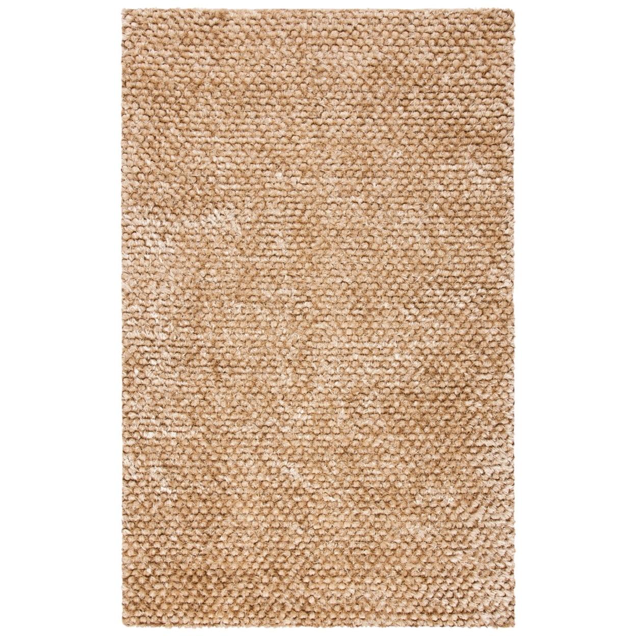 Provence Villa Luxe Taupe Cotton-Synthetic 5' x 8' Shag Area Rug