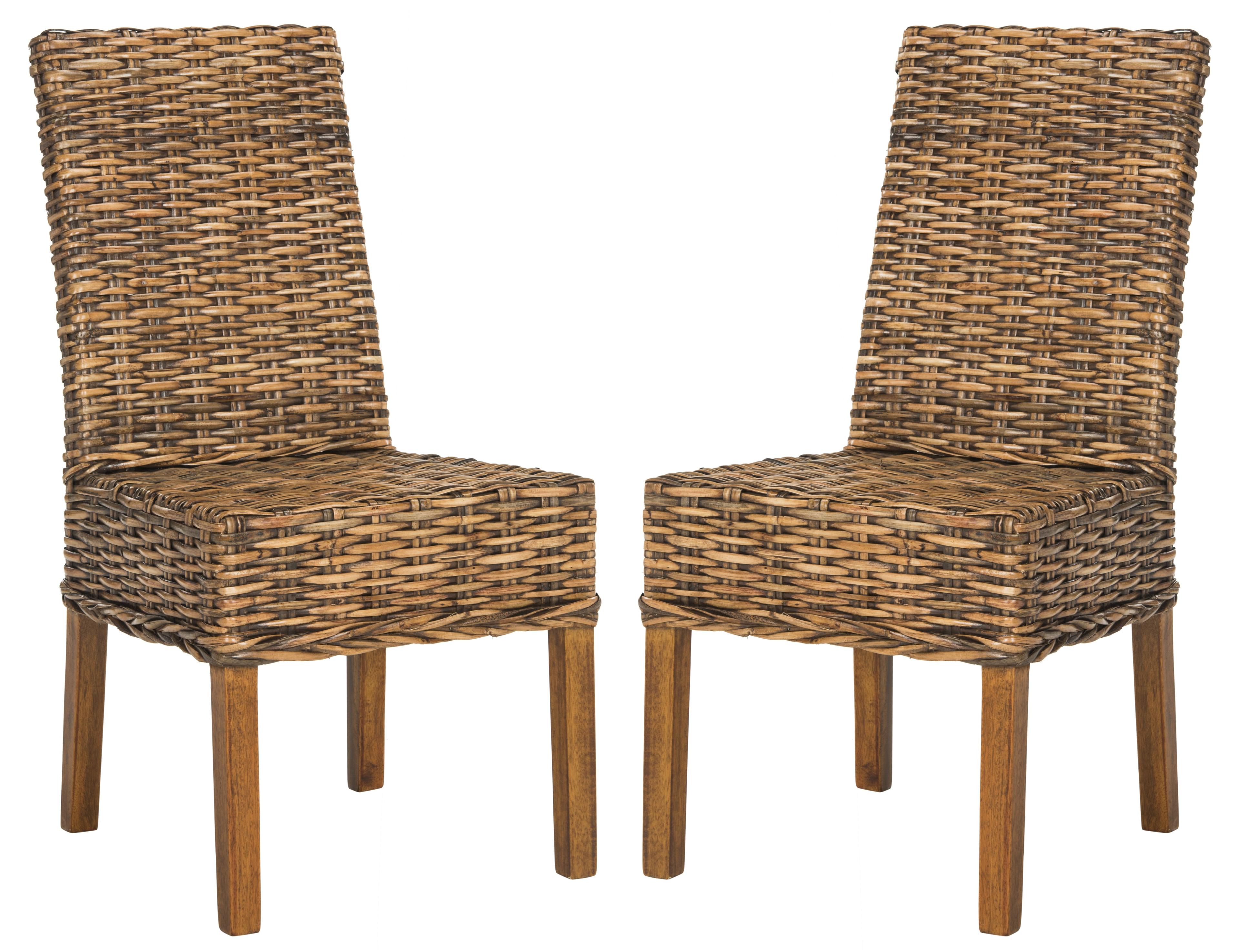 Sanibel 18"H Rattan Side Chair (Set of 2)  - Safavieh