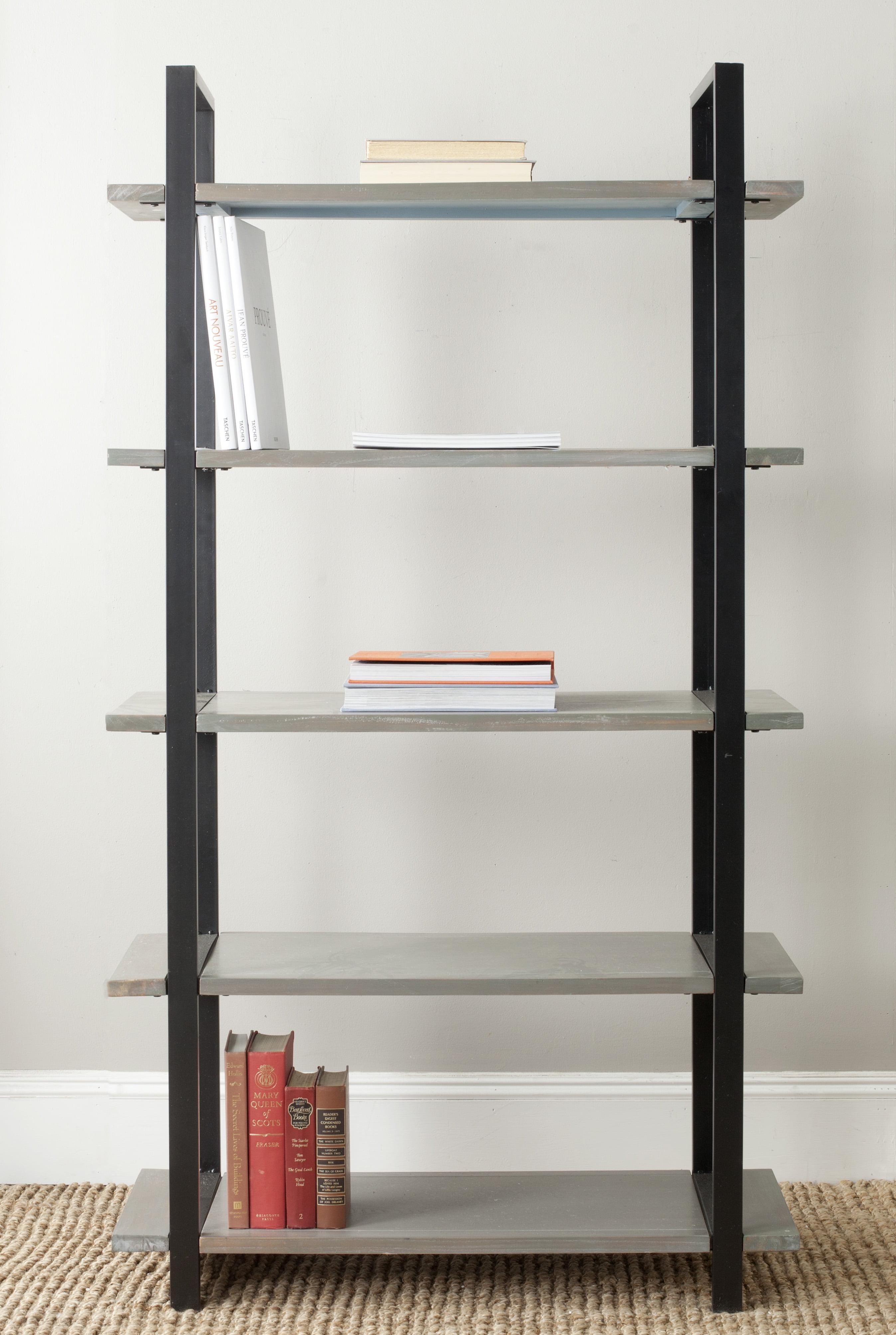 Scott 65" Gray Elm Wood 5-Tier Etagere