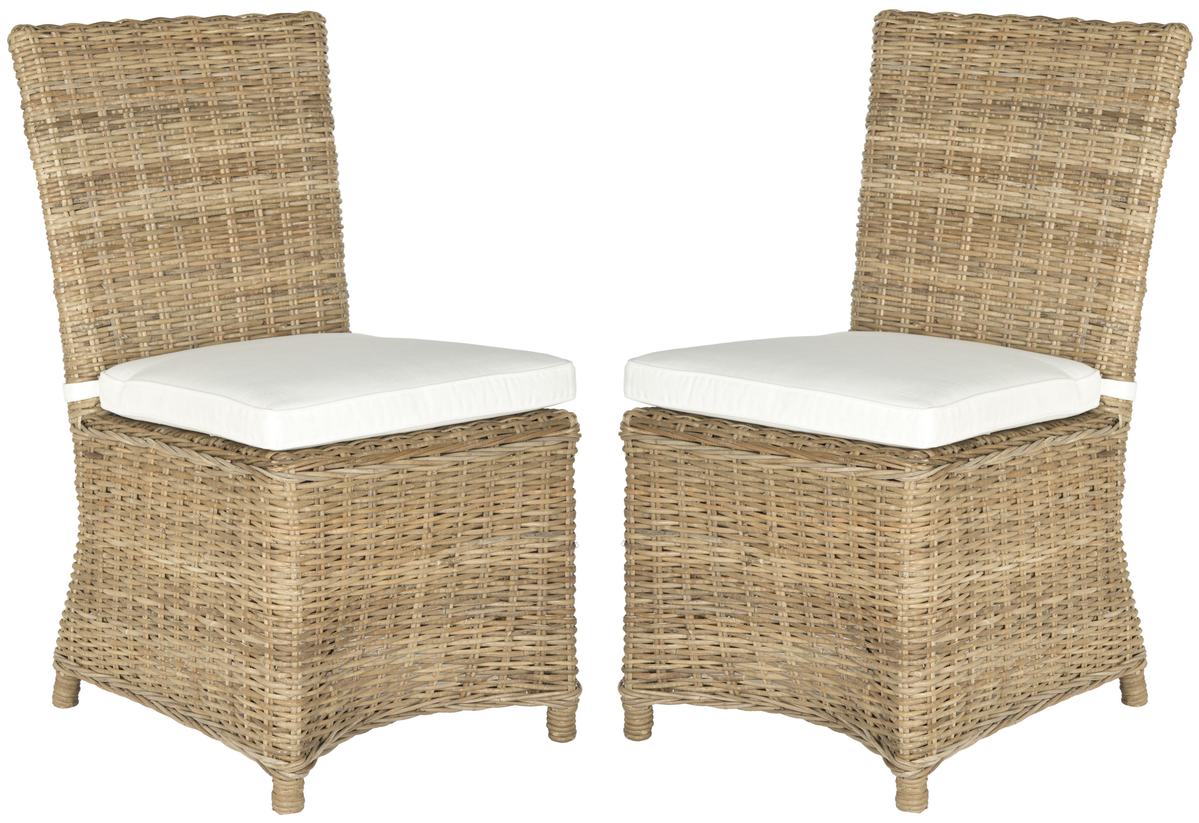 Sebesi 17''H Rattan Side Chair (Set of 2) - Natural - Safavieh