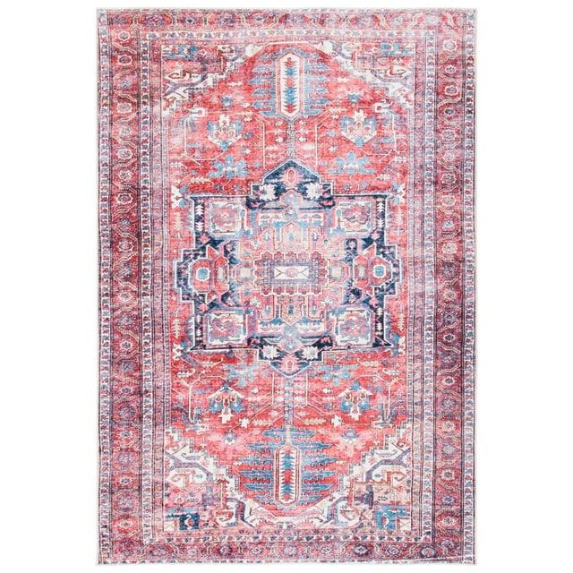 SAFAVIEH Serapi Collection SEP389Q Red / Navy Rug