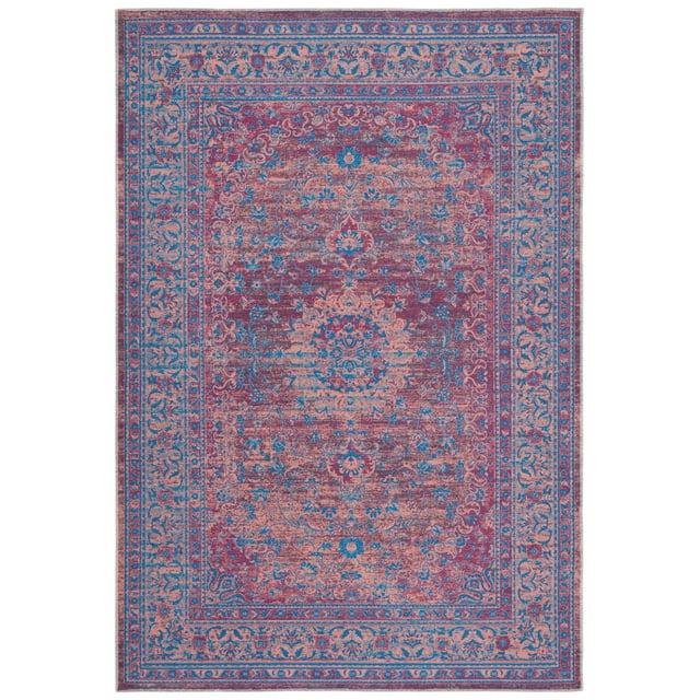 Serapi SEP550 Power Loomed Machine Washable Skid-Resistant Indoor Area Rug - Gold/Blue - 8'x10' - Safavieh