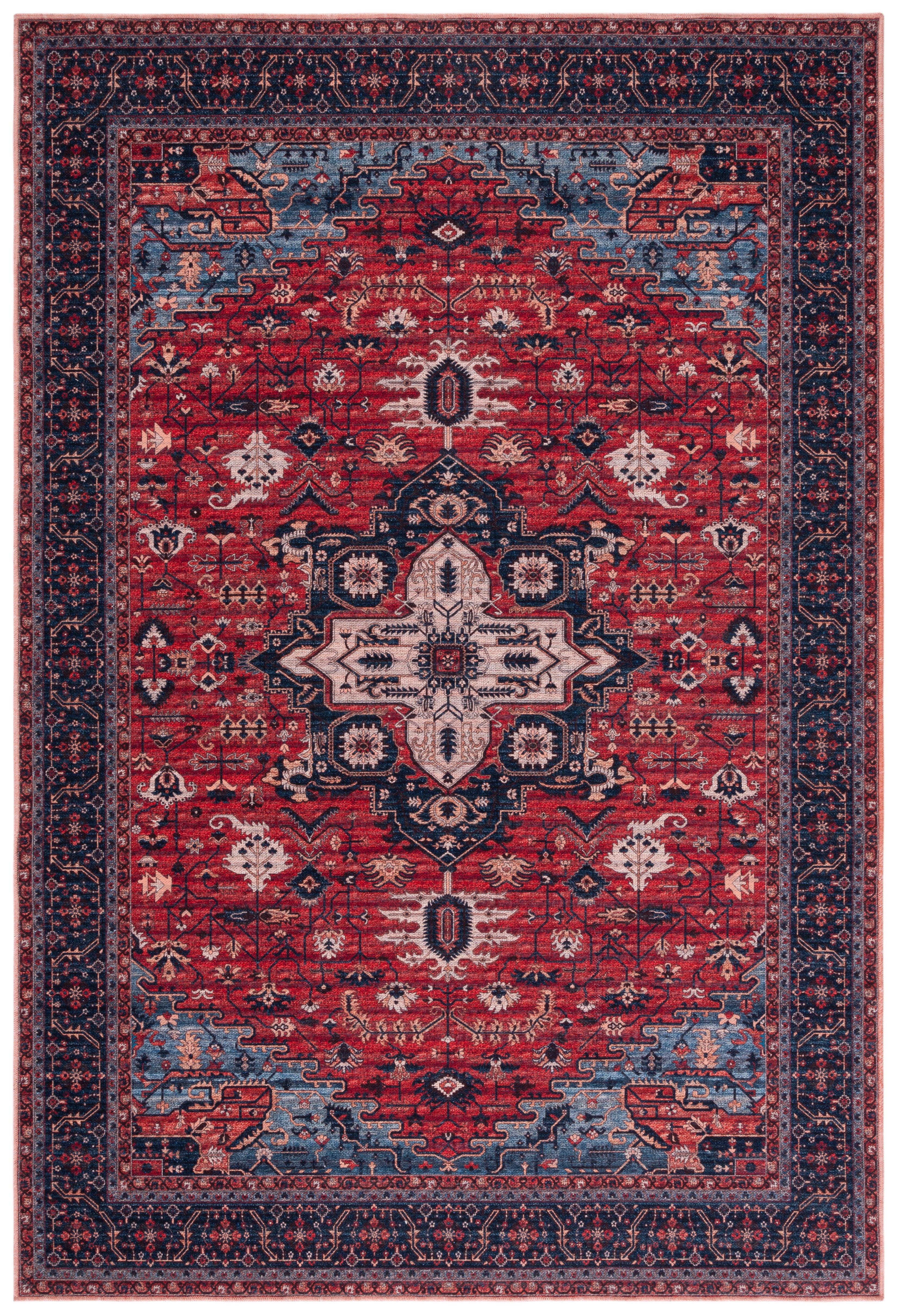 Chenier Oriental Red/Navy Area Rug