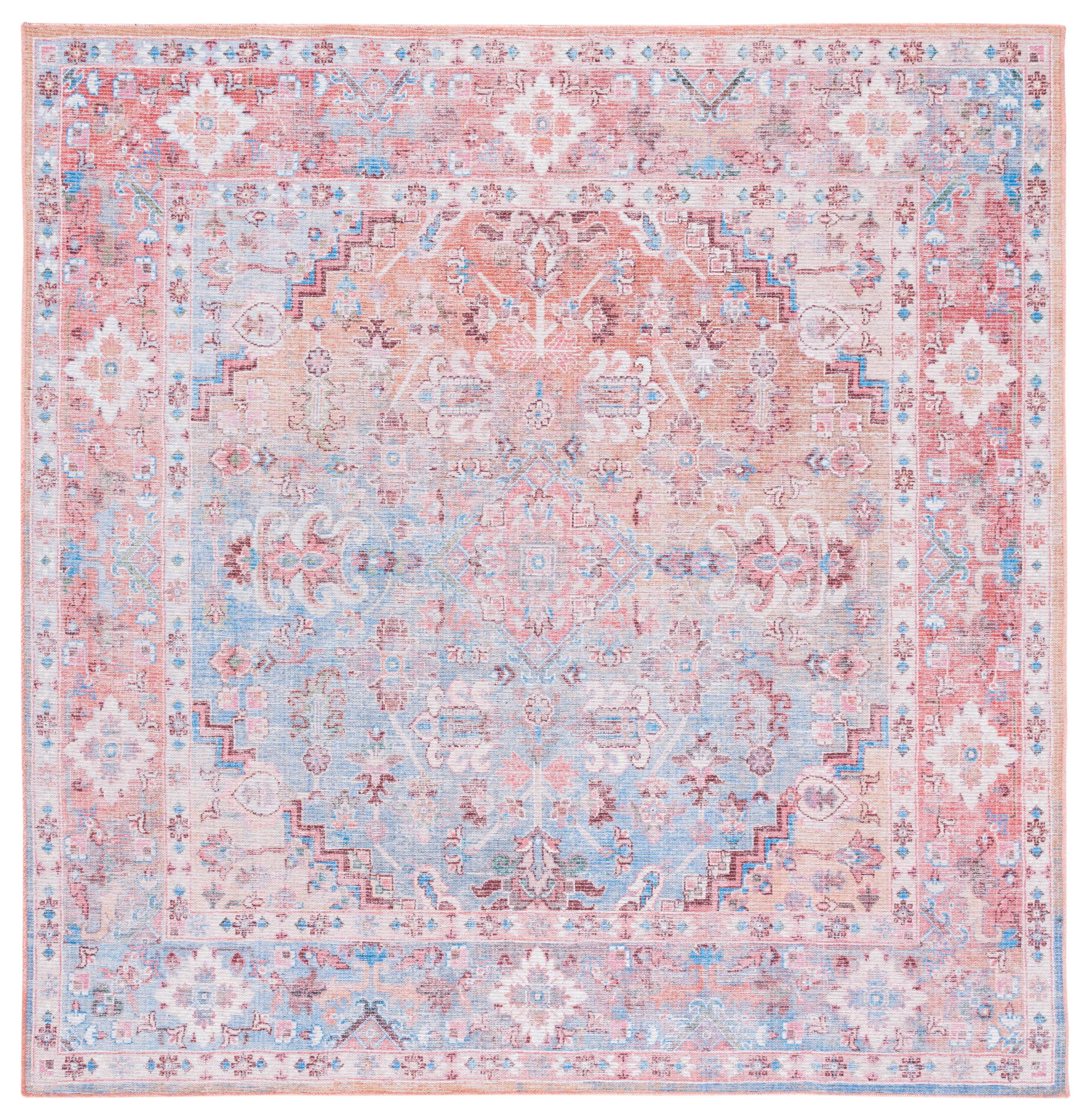 Mistana™ Teen Briana Oriental Pink/Blue Area Rug