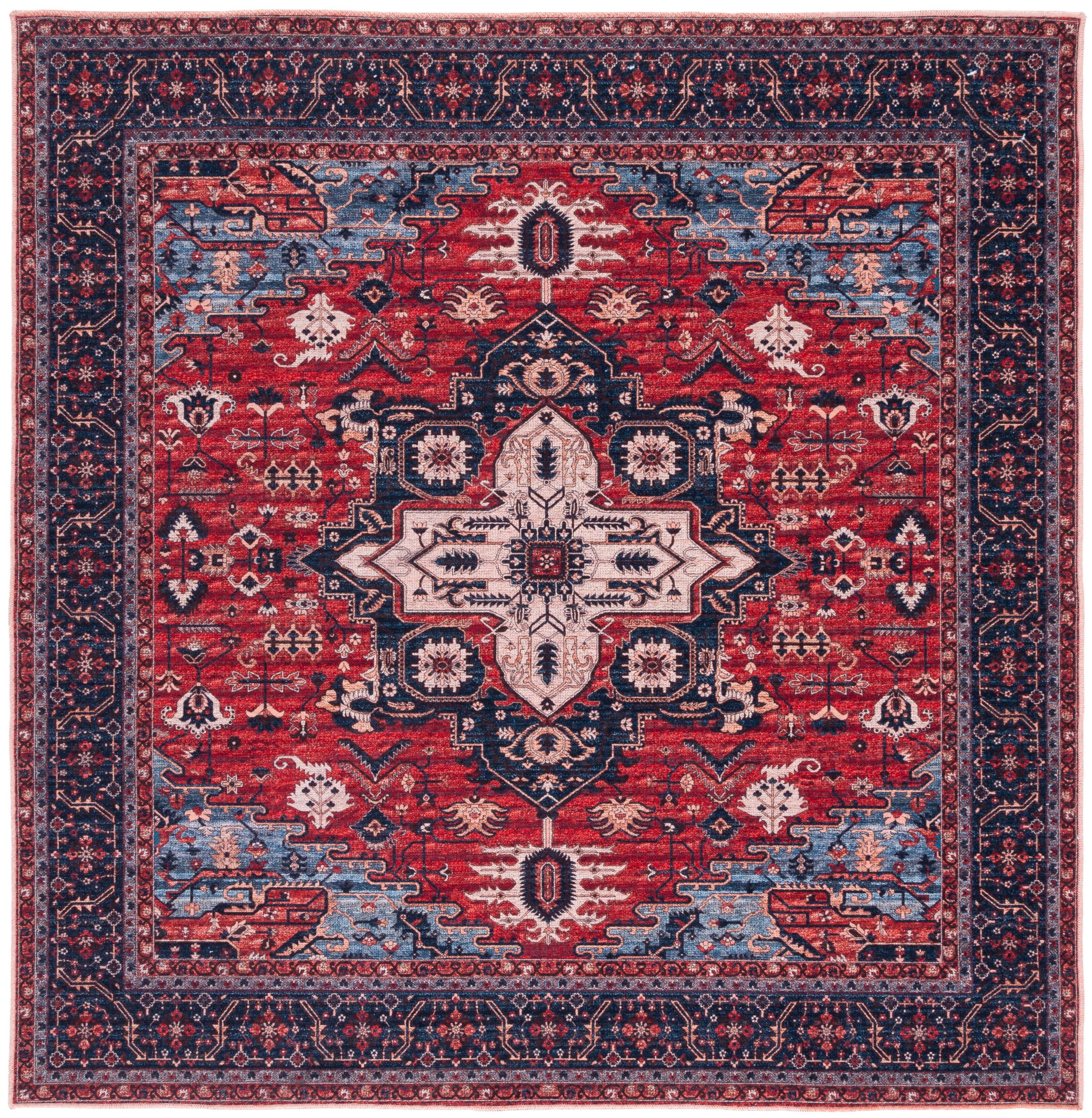 Mistana™ Chenier Oriental Red/Navy Area Rug