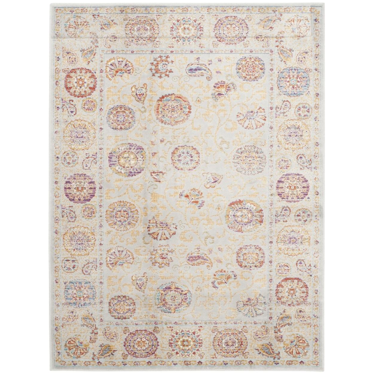 Reversible Sevilla Antique Silver Viscose Area Rug - 47"x4"