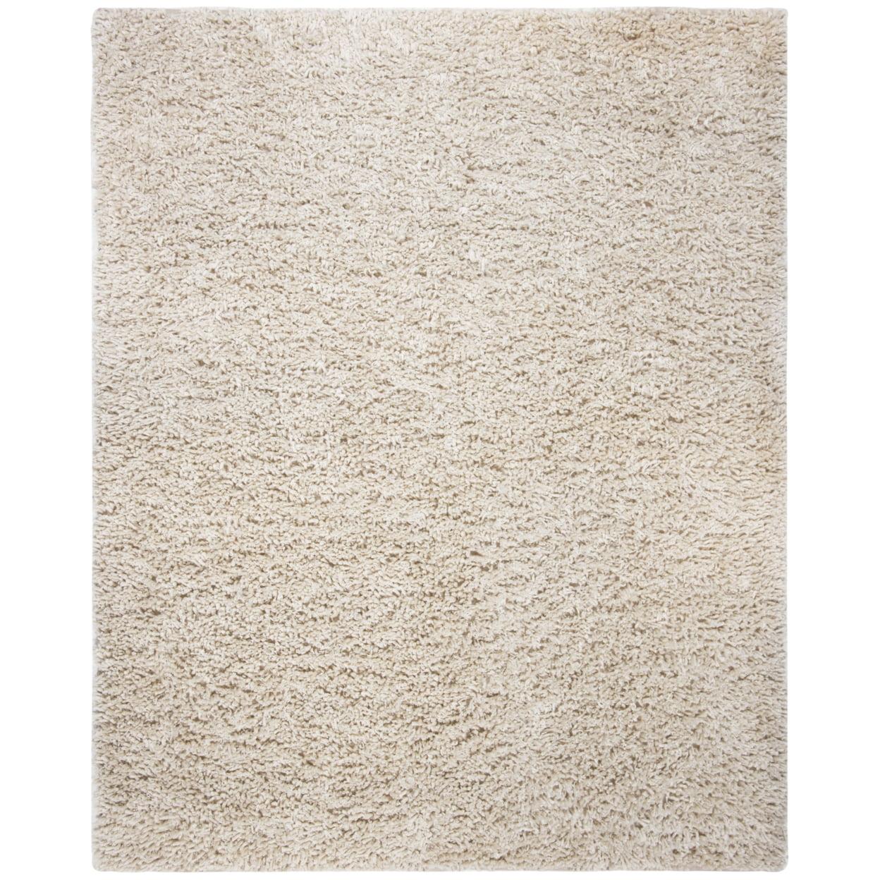 Ivory Hand-Tufted Shag Sheepskin 8' x 10' Area Rug