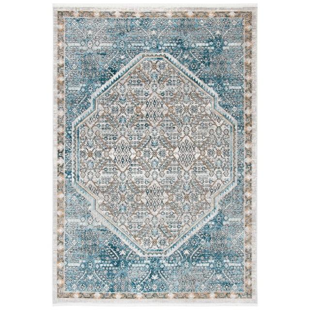 Shivan SHV714 Power Loomed Indoor Area Rug - Blue/Grey - 4'x6' - Safavieh