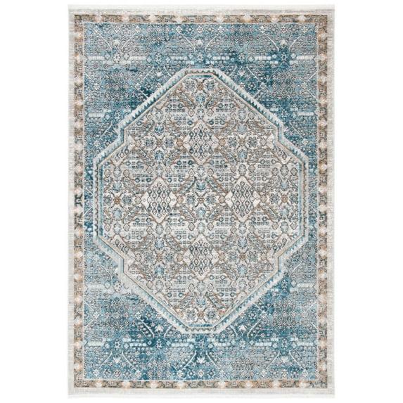 Shivan SHV714 Power Loomed Indoor Area Rug - Blue/Grey - 5'3"x7'6" - Safavieh
