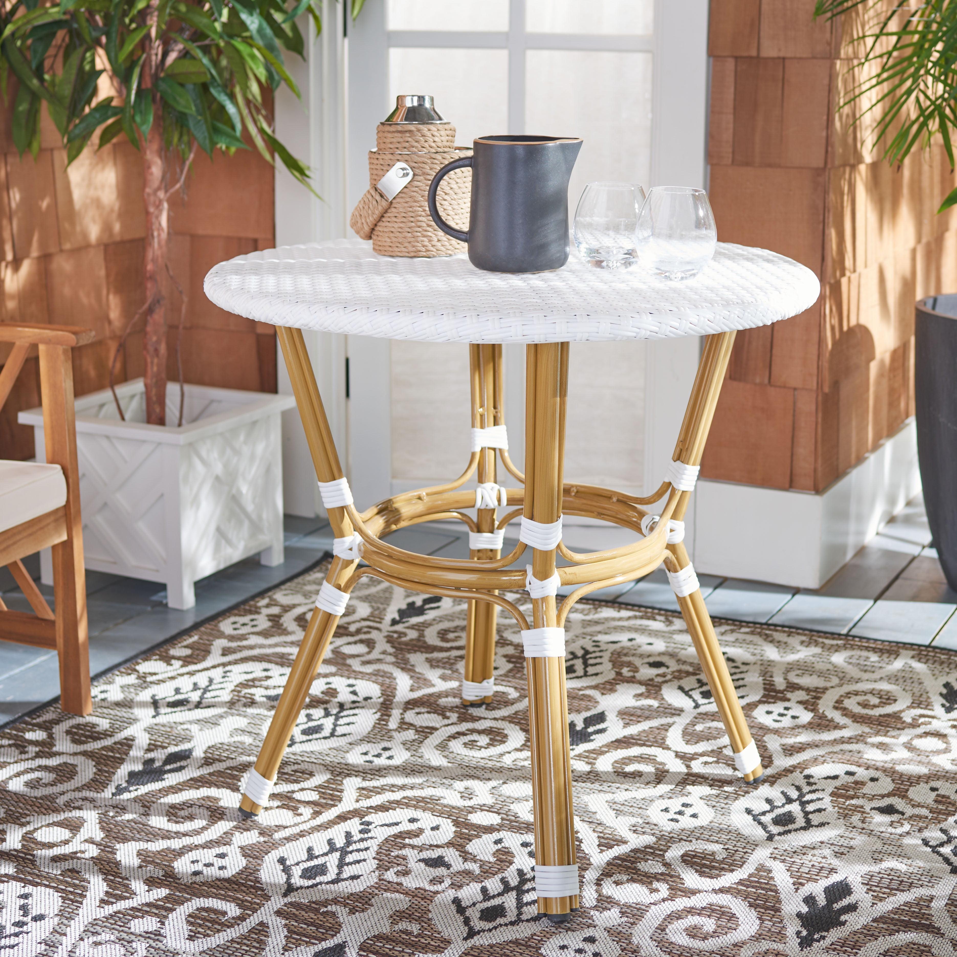 Sidford Rattan Patio Bistro Table  - Safavieh