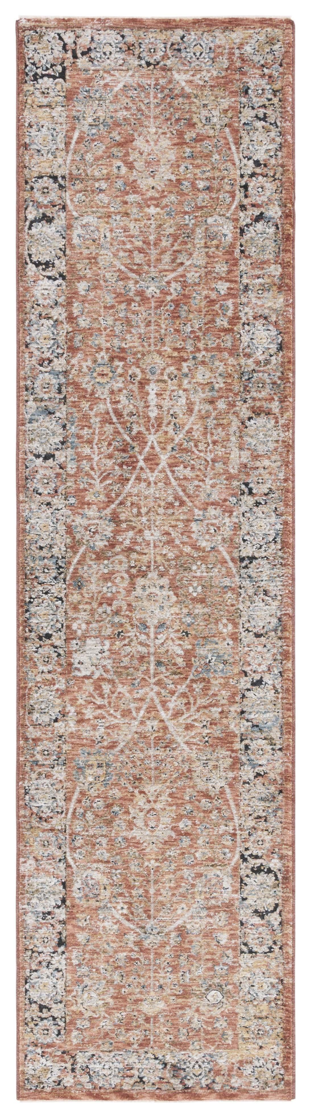 Silverado SVD112 Power Loomed Runner Rug - Rust/Blue - 2'x8' - Safavieh.