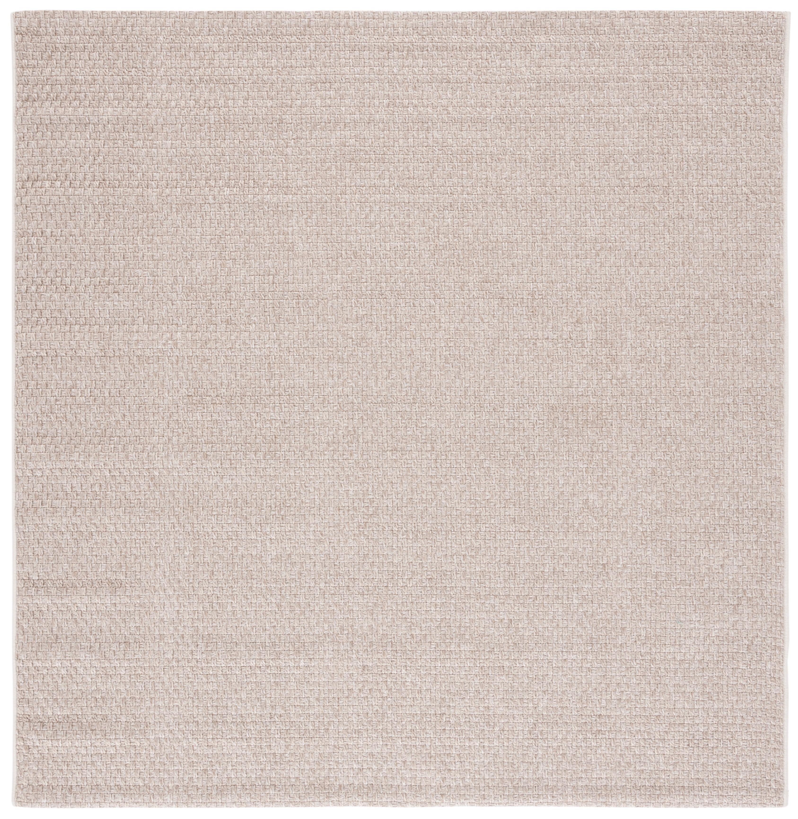 Sisal All-Weather SAW460 Power Loomed Indoor and Outdoor Area Rug - Beige - 6'7"x6'7" - Safavieh.