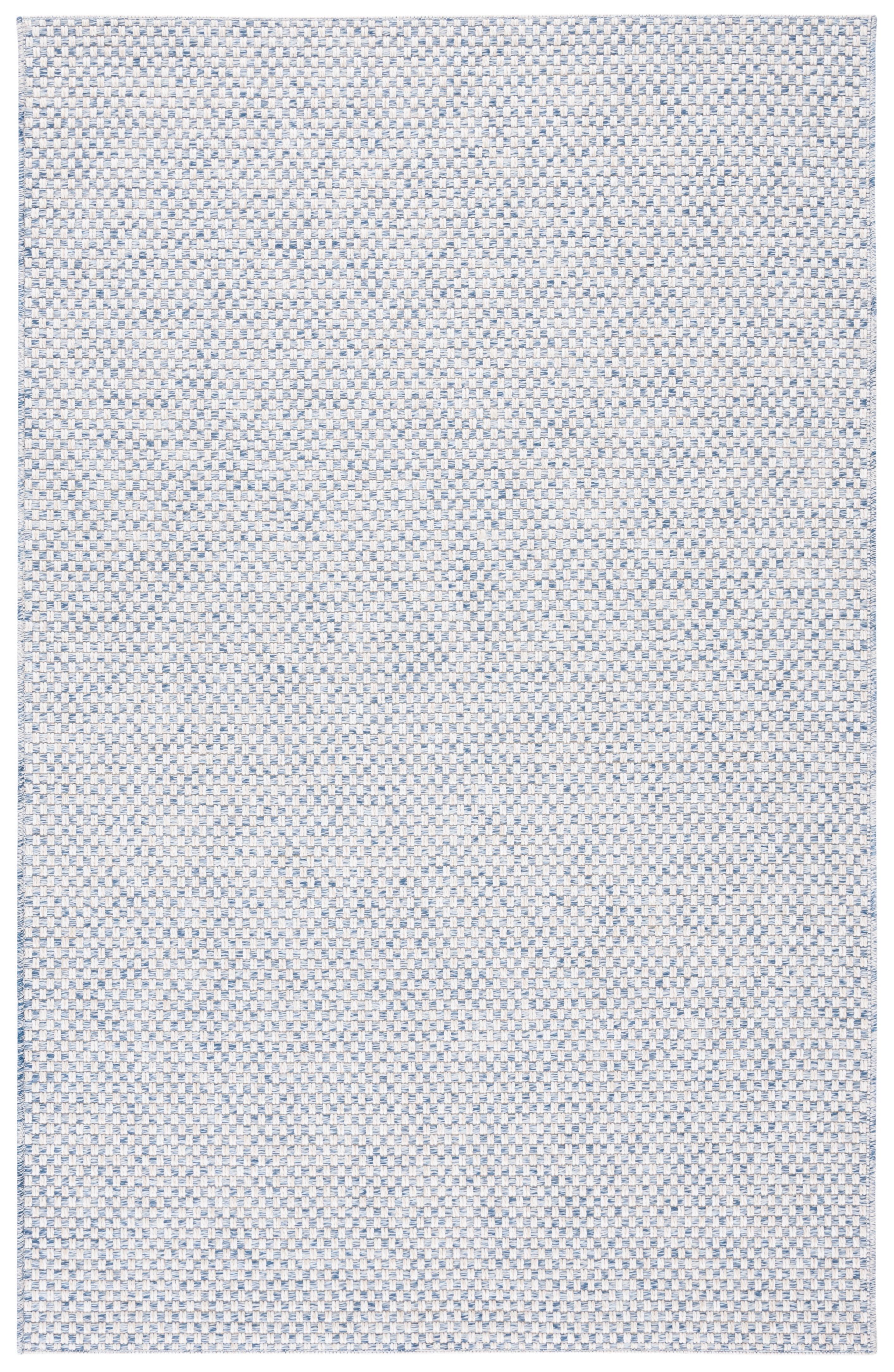 Sisal All-Weather SAW460 Power Loomed Indoor and Outdoor Area Rug - Blue/Ivory - 5'x7'6" - Safavieh.