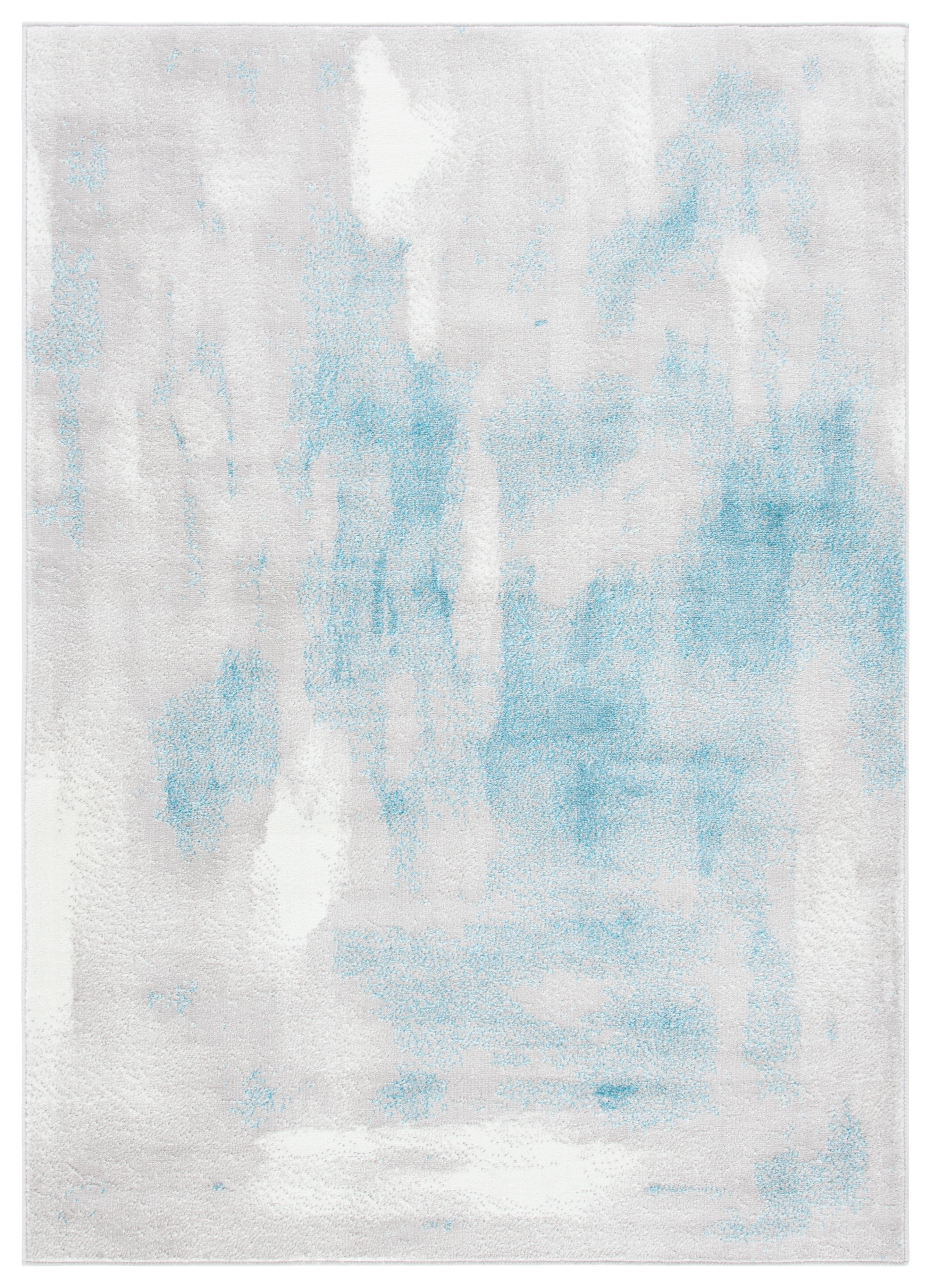 SAFAVIEH Skyler Delmar Abstract Area Rug, Grey/Blue, 6' x 9'