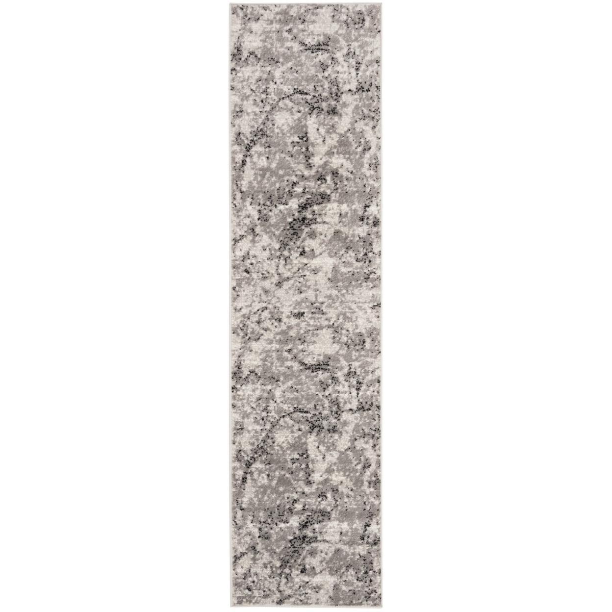 Safavieh Skyler 2' x 12' Runner Rug in Gray and Ivory