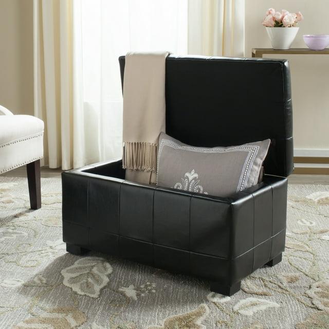 Small Manhattan Storage Bench - Black - Safavieh