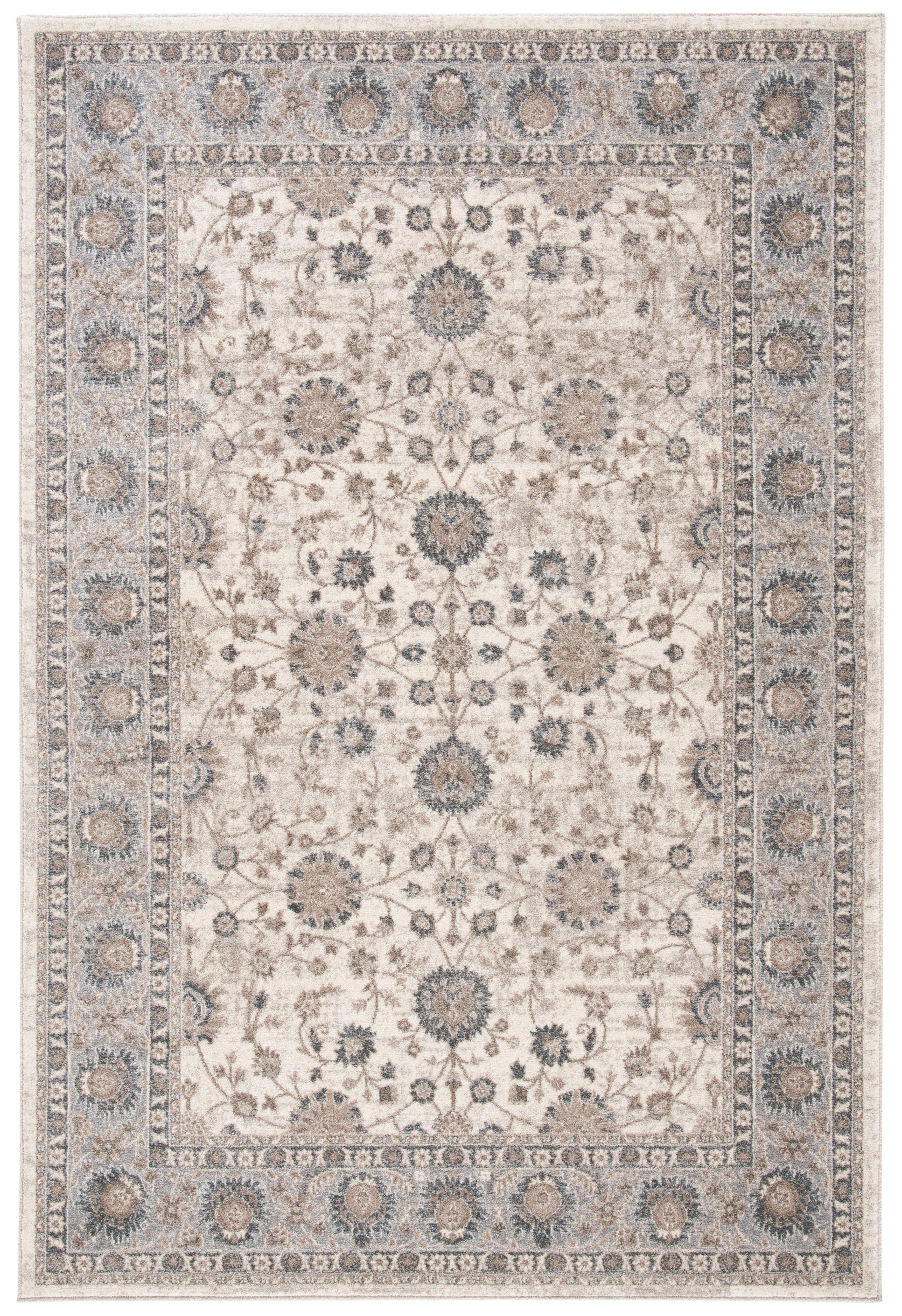 Sofia SOF330 Power Loomed Indoor Area Rug - Ivory/Grey - 8'x10' - Safavieh