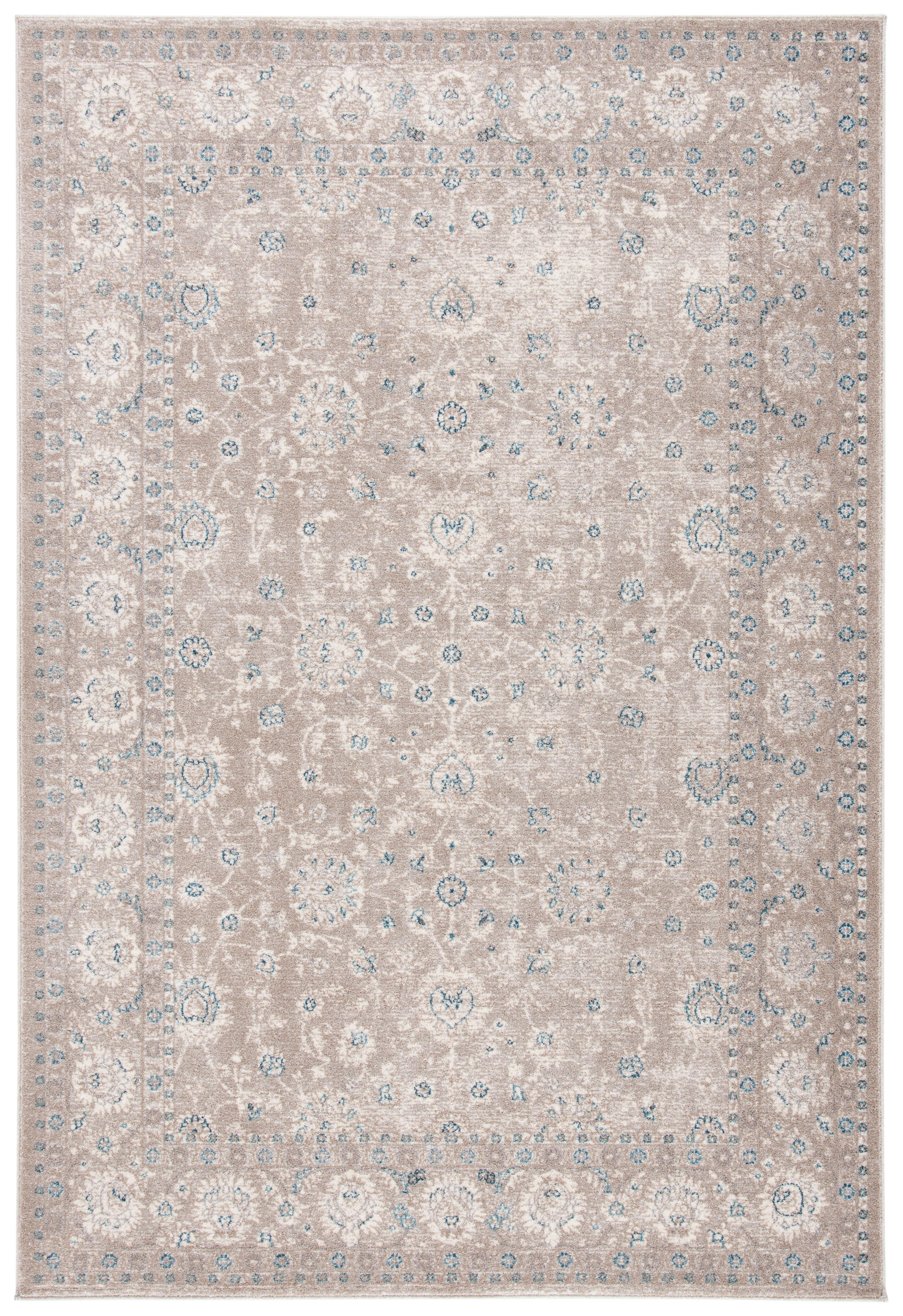 Sofia SOF330 Power Loomed Area Rug - Tan/Blue - 8'9"x11'9" - Safavieh.