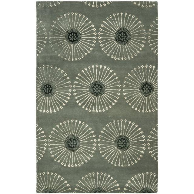 Soho SOH821 Hand Tufted Indoor Accent Rug - Grey/Ivory - 3'6"x5'6" - Safavieh.