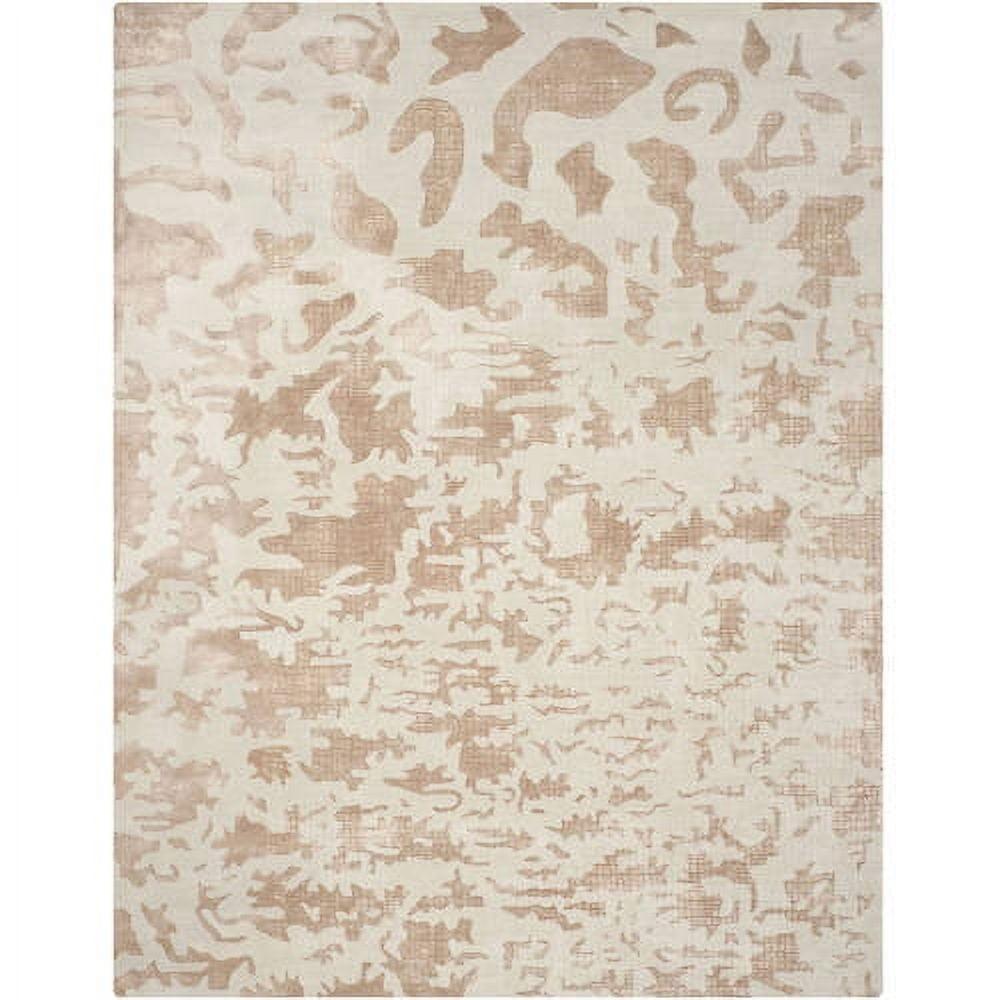 SAFAVIEH Soho Albus Abstract Wool Area Rug, Ivory, 7'6" x 9'6"