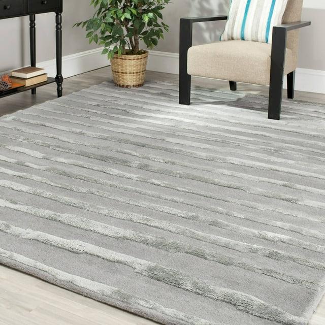 Soho SOH519 Hand Tufted Indoor Area Rug - Grey - 3'6"x5'6" - Safavieh