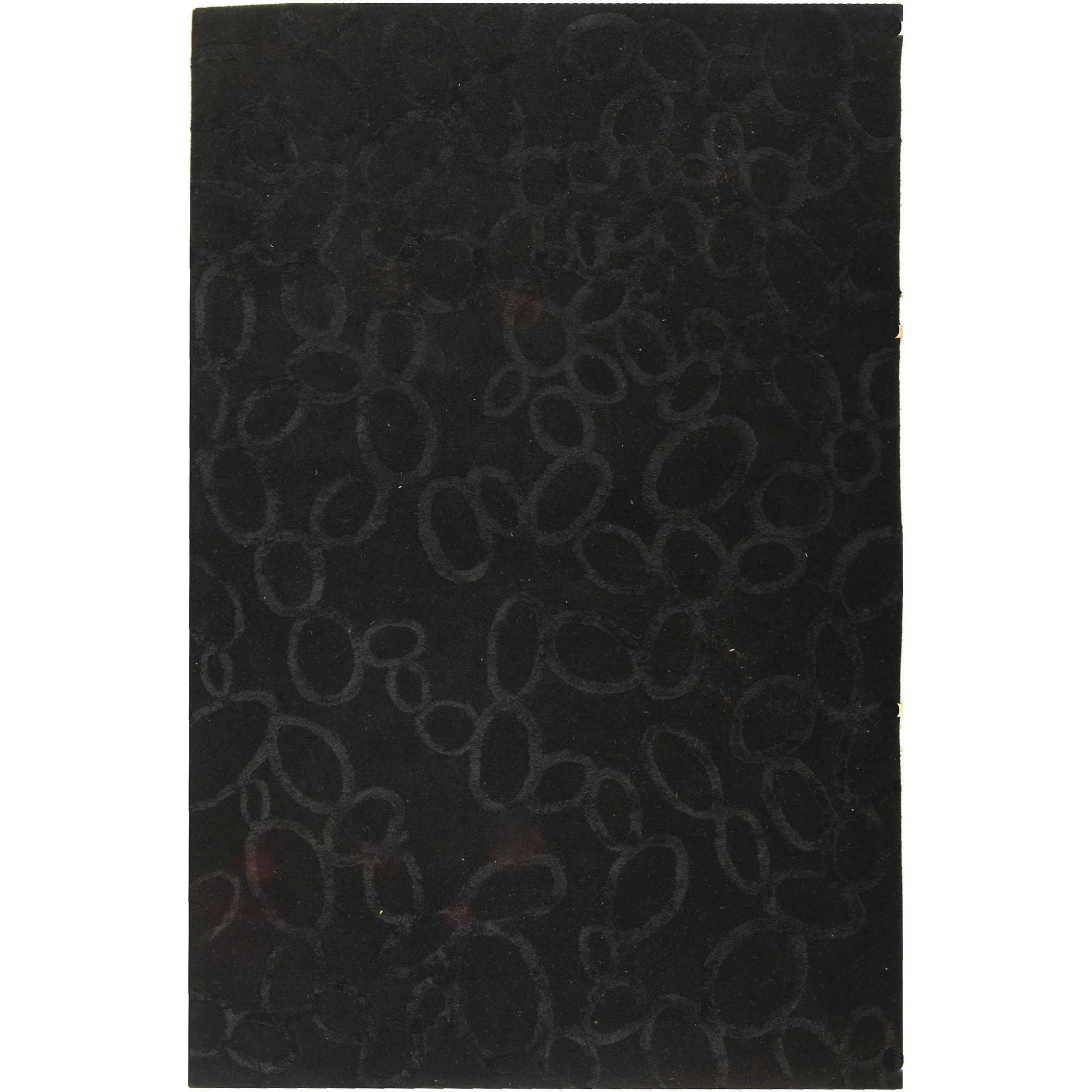 SAFAVIEH Soho Ali Geometric Wool Area Rug, Black, 7'6" x 9'6"