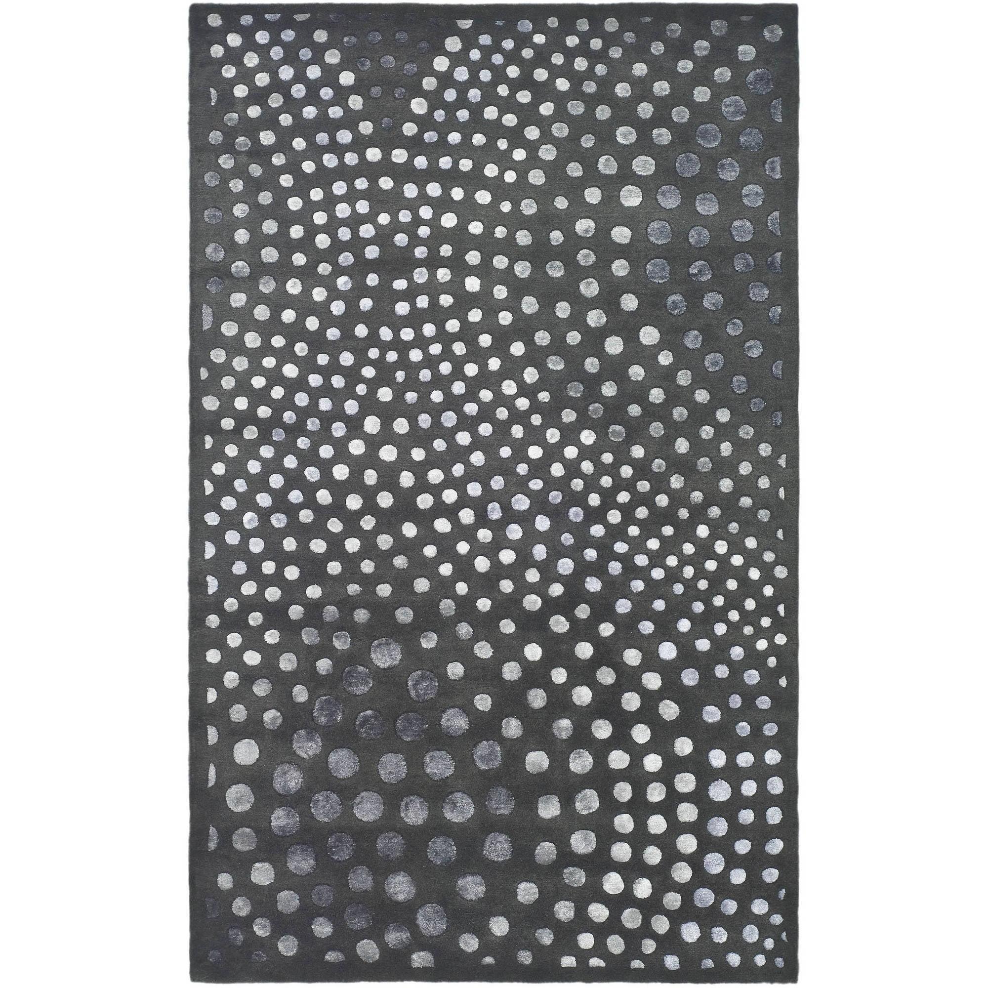 Soho SOH654 Hand Tufted Indoor Area Rug - Dark Grey - 5'x8' - Safavieh