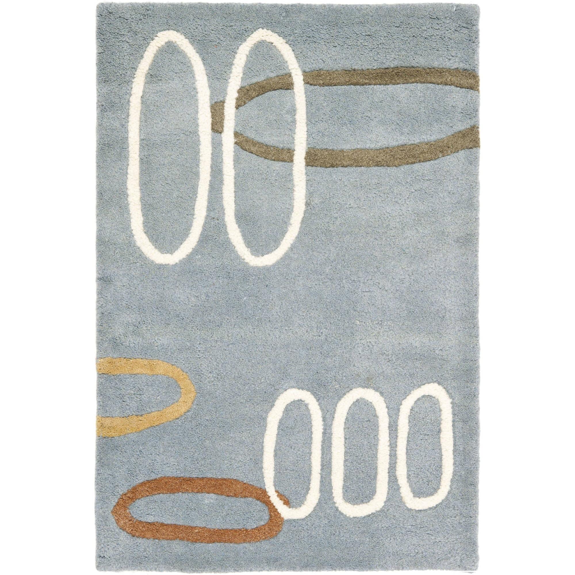 Soho SOH801 Hand Tufted Indoor Accent Rug - Blue/Multi - 2'x3' - Safavieh.