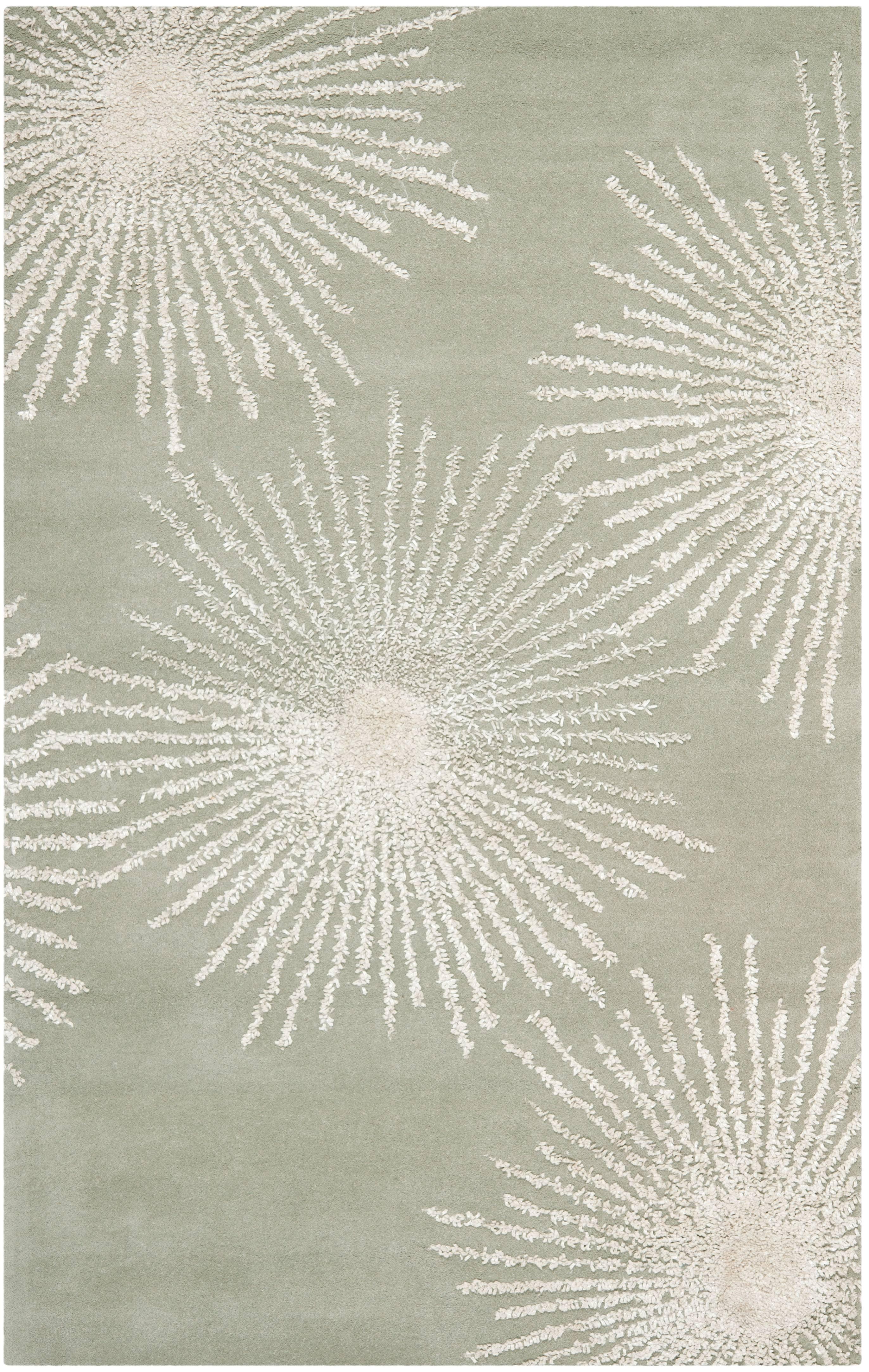 Soho SOH712 Hand Tufted Area Rug - Grey/Ivory - 5'x8' - Safavieh.