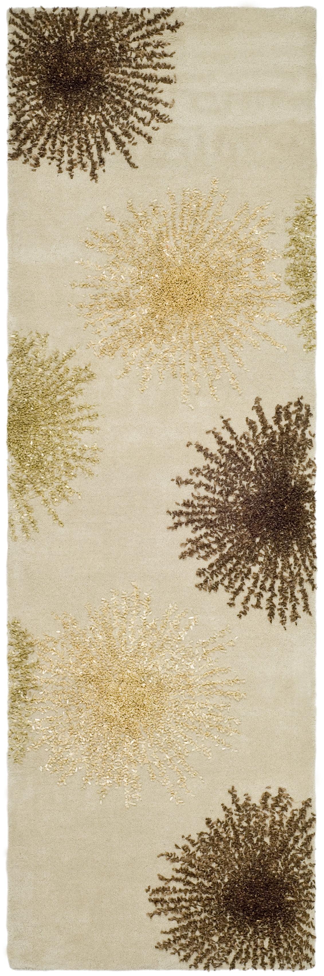 SAFAVIEH Soho Fiesta Geometric Runner Rug, Beige, 2'6" x 14'