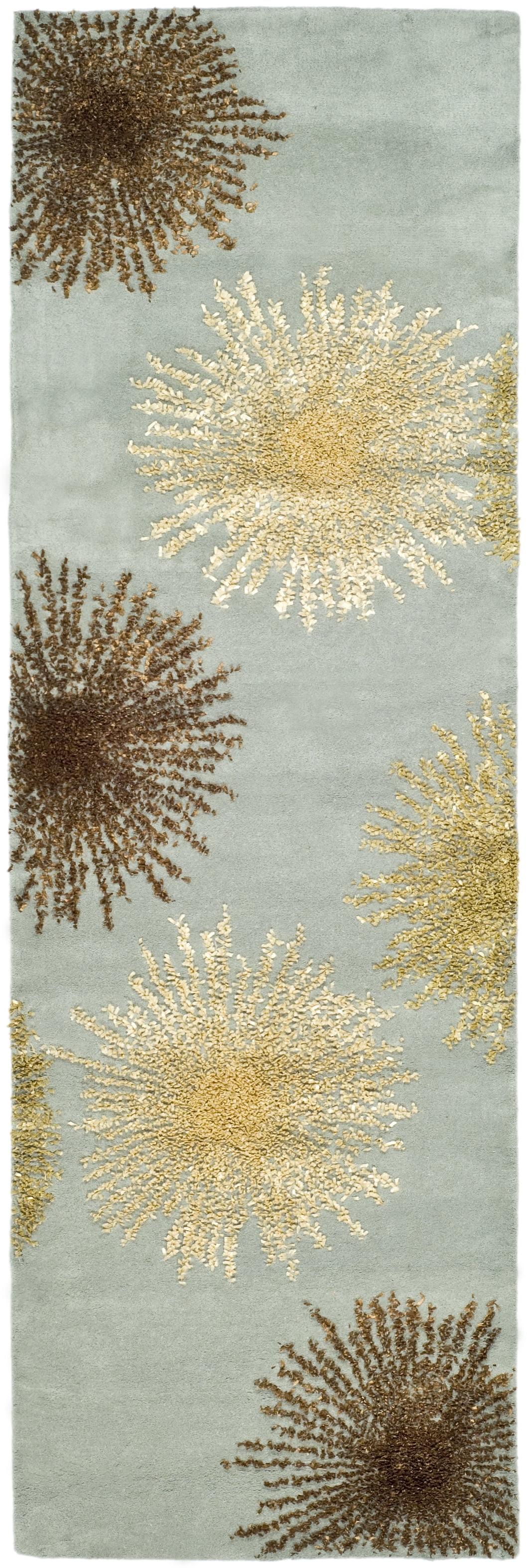 Soho SOH712 Hand Tufted Indoor Runner Rug - Light Blue/Multi - 2'6"x6' - Safavieh.