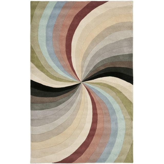 SAFAVIEH Soho Floella Abstract Wool Area Rug, Multi, 5' x 8'