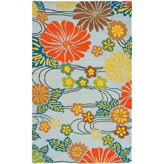Soho SOH738 Hand Tufted Area Rug - Blue/Multi - 8'3"x11' - Safavieh.
