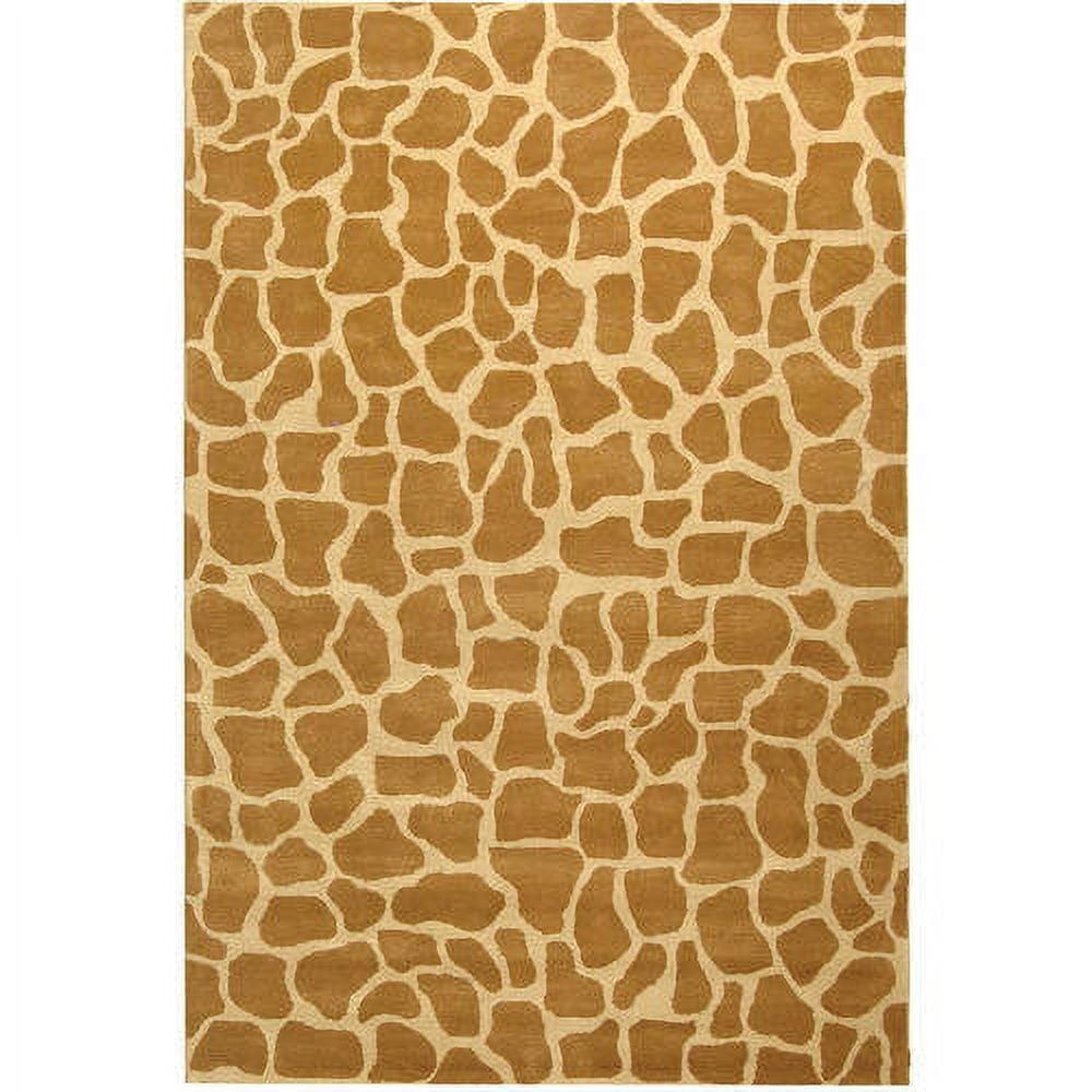 Soho SOH436 Hand Tufted Area Rug - Beige/Brown - 7'6"x9'6" - Safavieh.