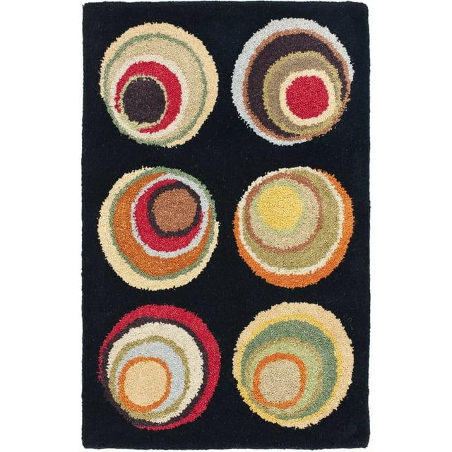 Soho SOH921 Hand Tufted Indoor Accent Rug - Black/Multi - 2'x3' - Safavieh.