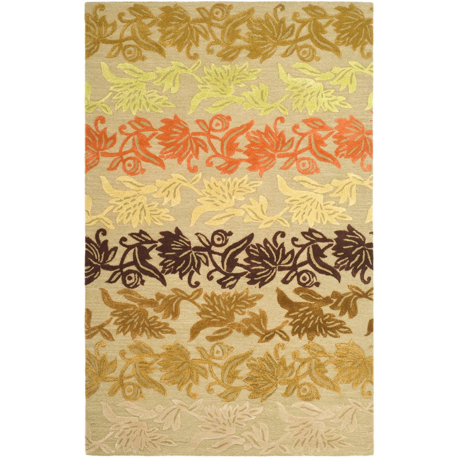 Soho Hand Tufted Wool Pile Floral Rug