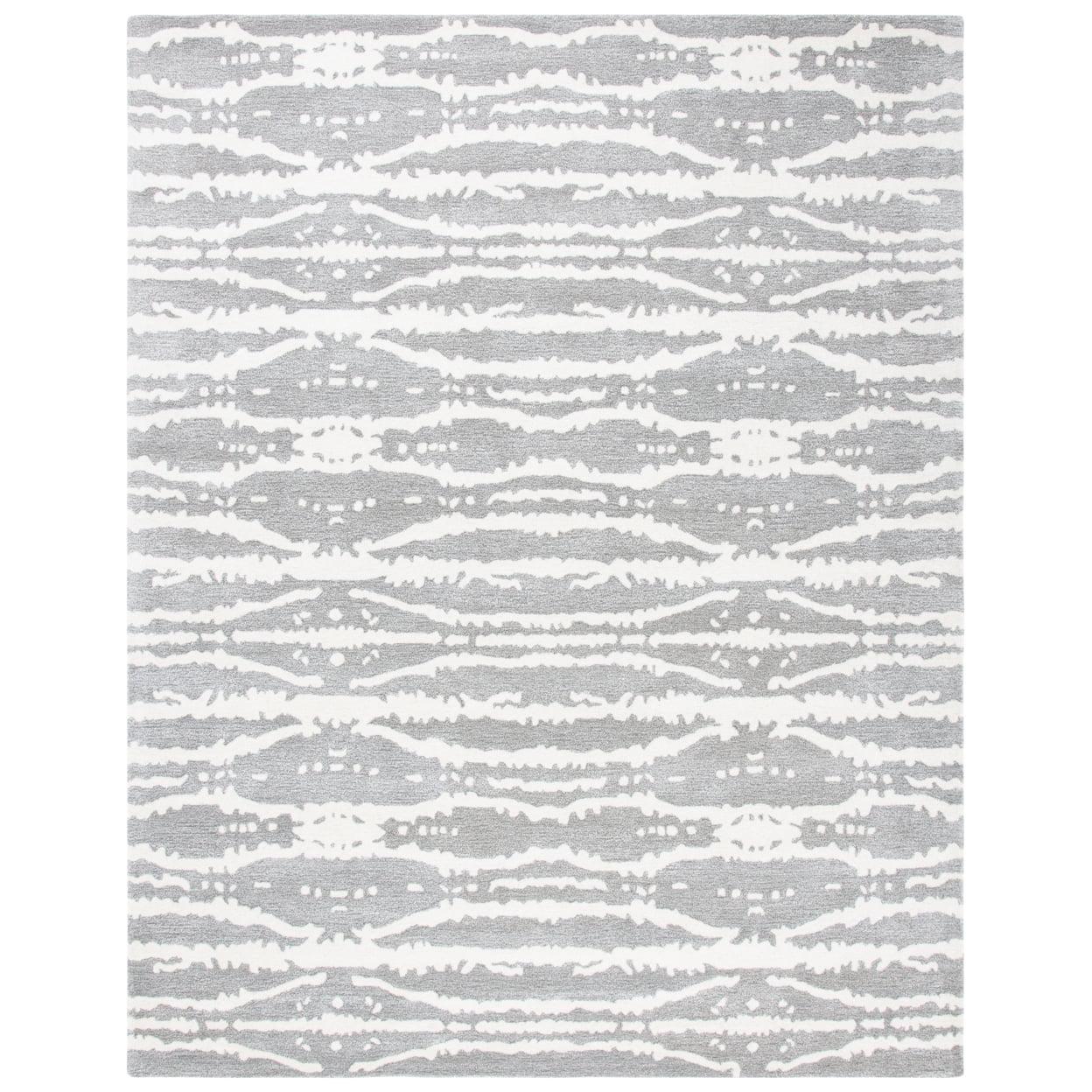 Soho SOH656 Hand Tufted Runner Rug - Grey/Ivory - 2'6"x8' - Safavieh.