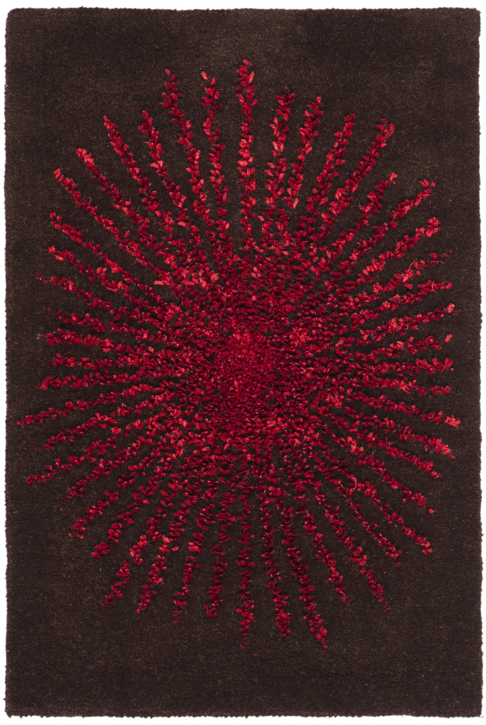 Soho SOH712 Hand Tufted Indoor Accent Rug - Brown/Multi - 2'x3' - Safavieh.