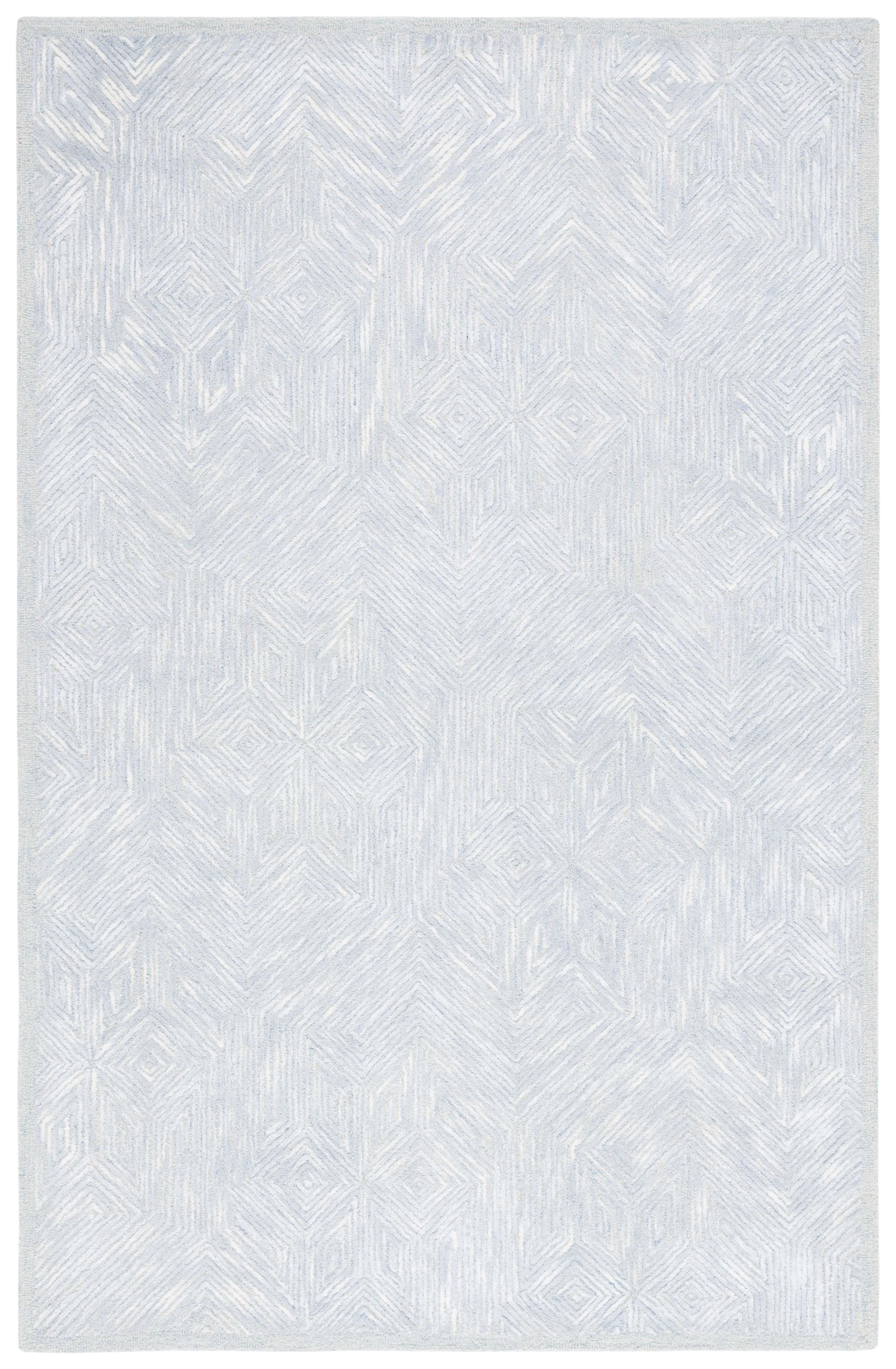 Soho SOH127 Hand Tufted Indoor Area Rug - Blue/Grey - 8'x10' - Safavieh