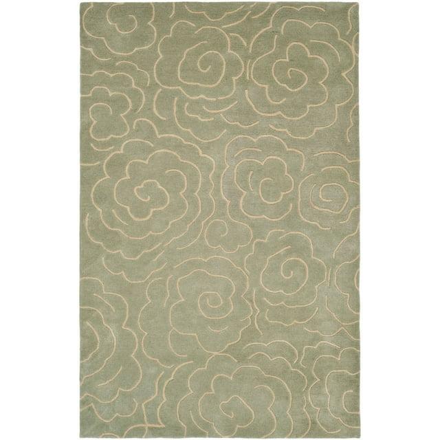 Soho SOH812 Hand Tufted Area Rug - Soft Lt. Blue/Ivory - 7'6"x9'6" - Safavieh.