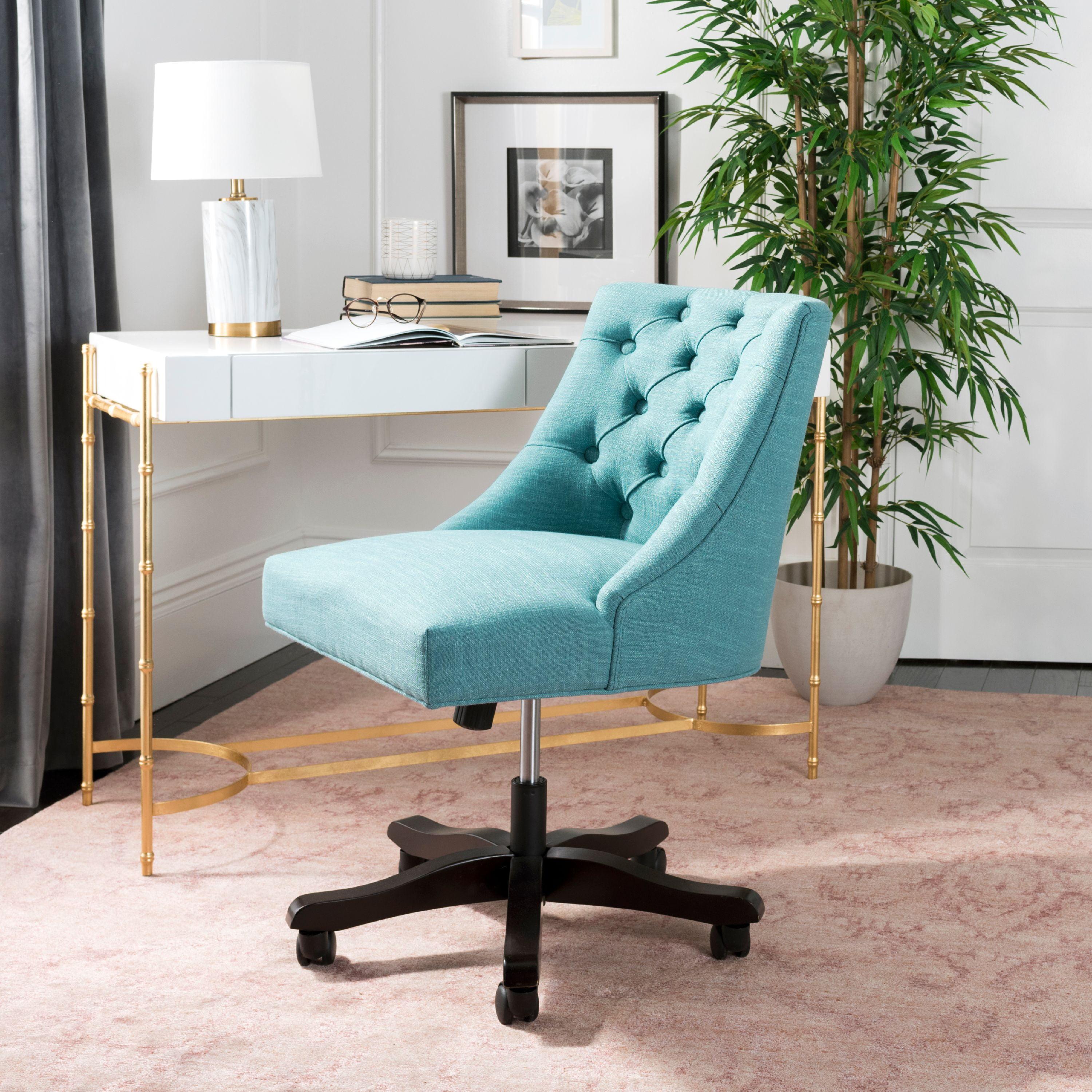 Soho Tufted Swivel Desk Chair  - Safavieh