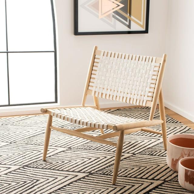 Soleil Accent Chair - ACH1001 - White/Natural - Safavieh