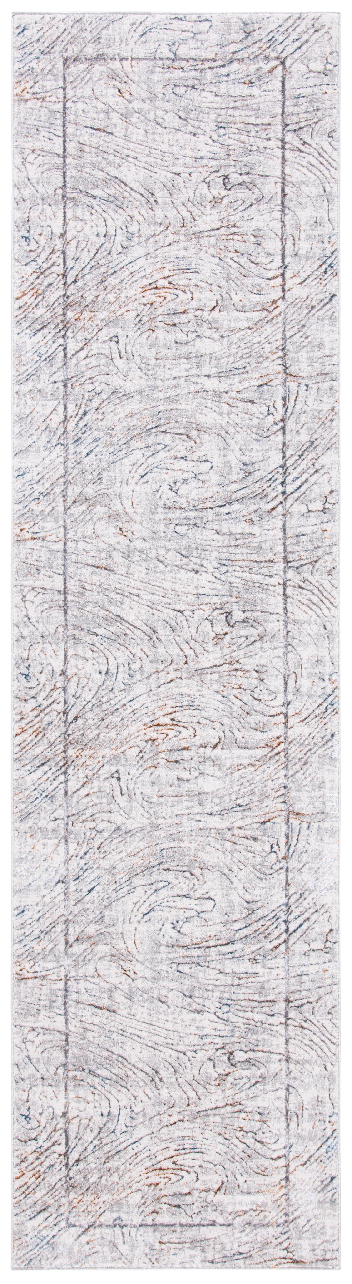 Sonoma SON355 Power Loomed Indoor Runner Rug - Ivory/Grey - 2'2"x9' - Safavieh