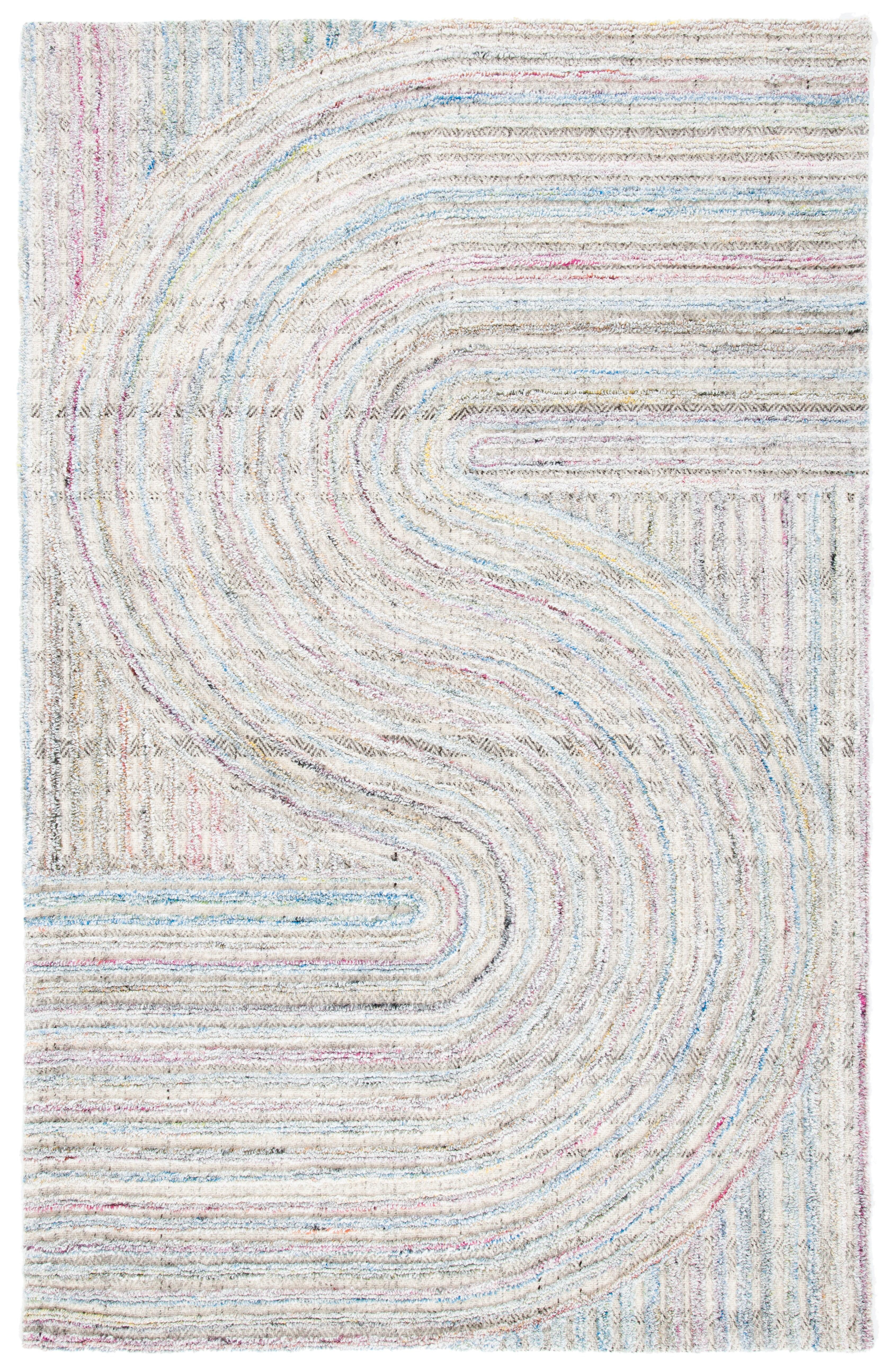 Southampton SHA301 Hand Tufted Indoor Area Rug - Pink/Blue - 5'x8' - Safavieh