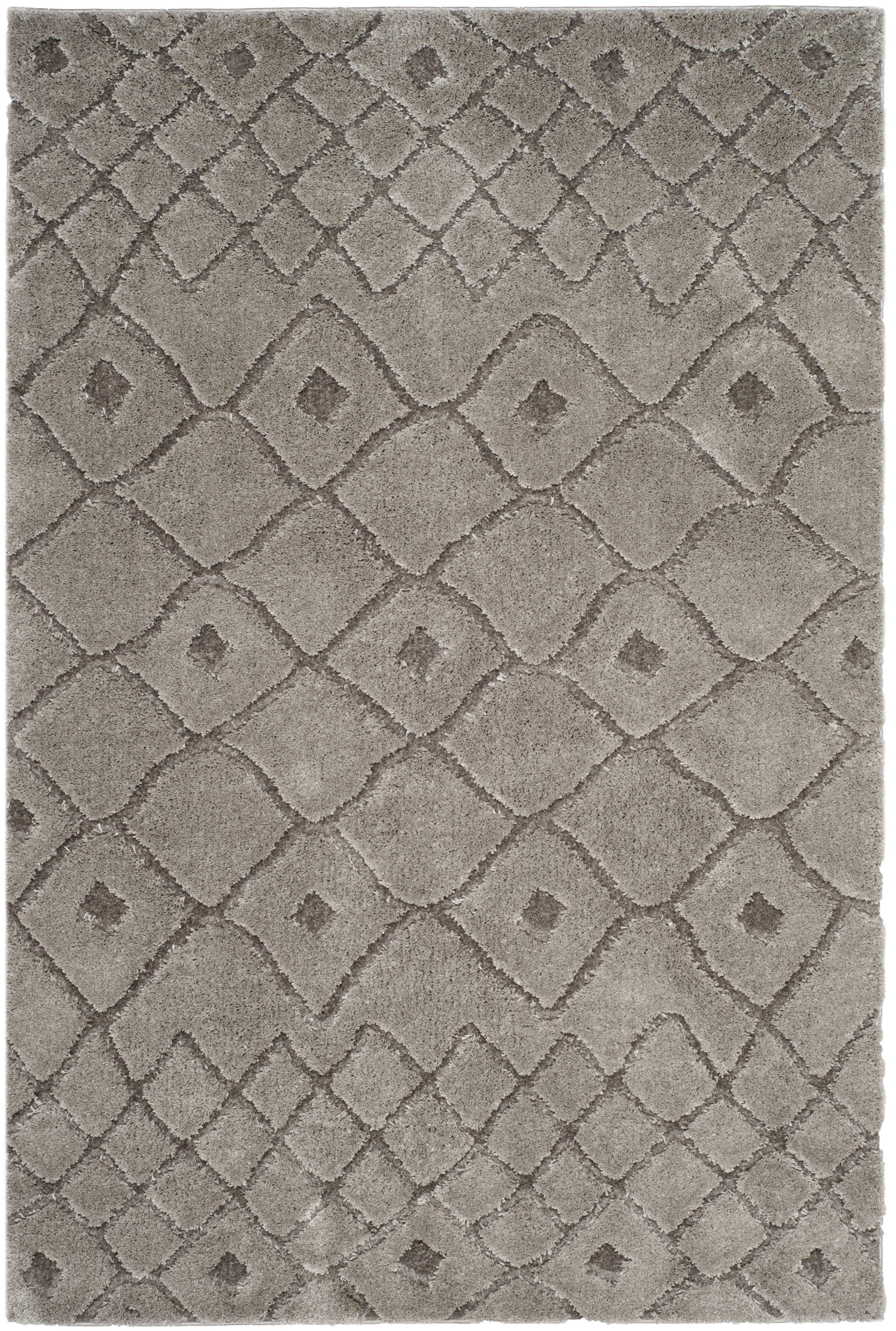 Sparta Shag SPG514 Power Loomed Indoor Accent Rug - Grey/Grey - 3'x5' - Safavieh
